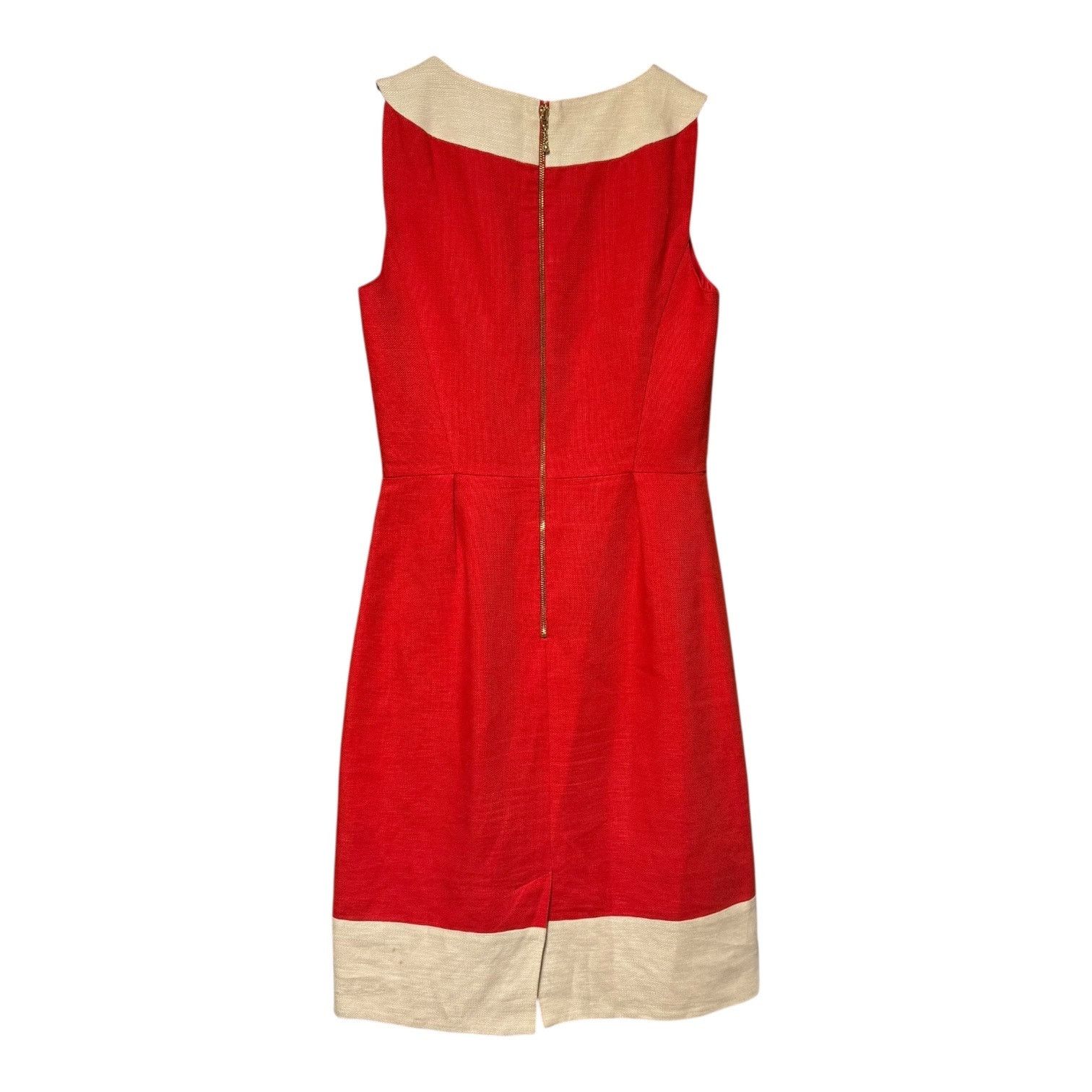 Kate Spade Sleeveless Linen Dress James Red Oat 2