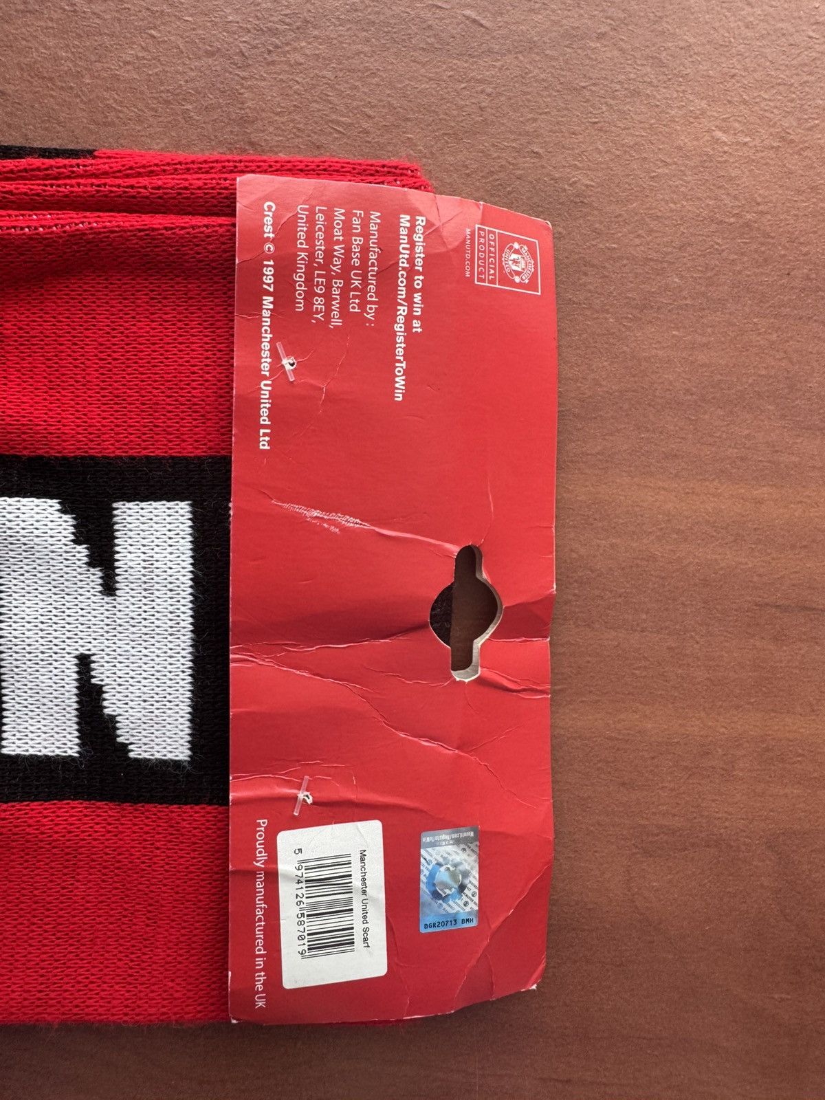 All Sport BNWT Manchester United Scarf Fan One size Size ONE SIZE - 3 Thumbnail