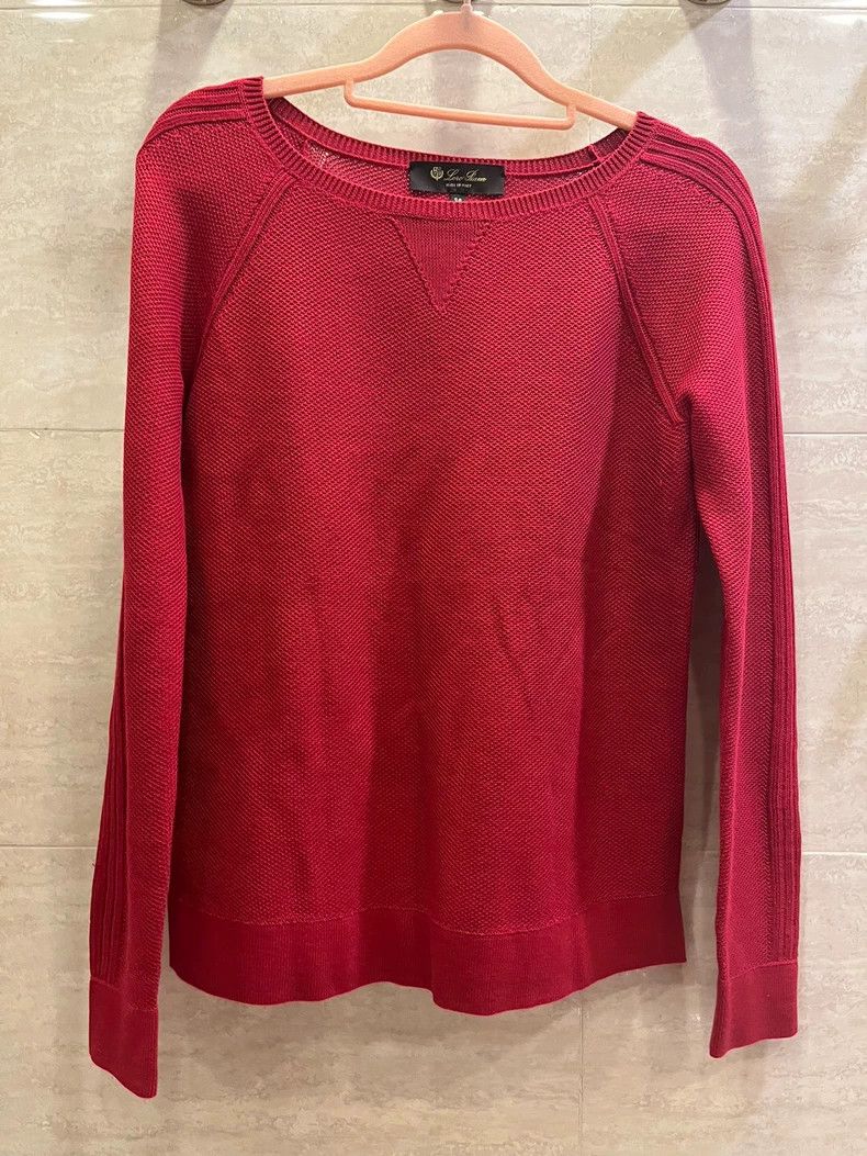 Loro Piana LORO PIANA Female dark red base sweater Size XS / US 0-2 / IT 36-38 - 1 Thumbnail
