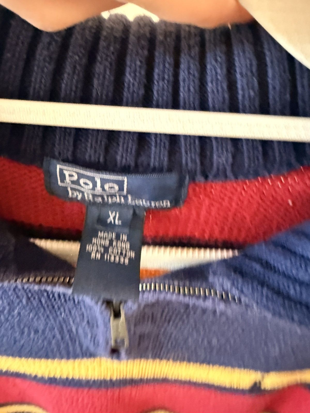 Polo Ralph Lauren Vintage Striped Quarter Zip Size XL / US 12-14 / IT 48-50 - 4 Thumbnail