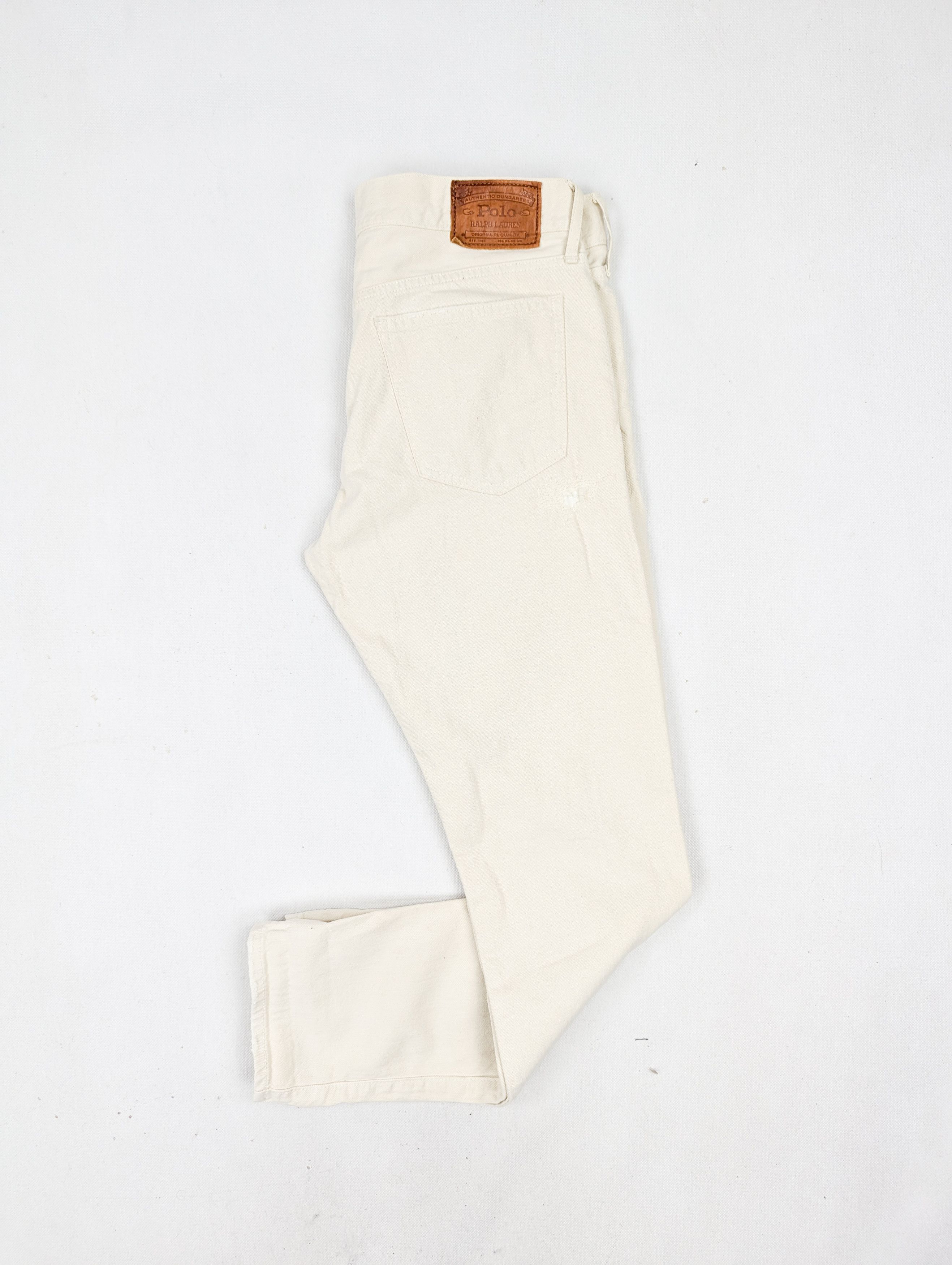 Polo Ralph Lauren Polo Ralph Lauren beige patchwork denim jeans M 30 Size US 30 / EU 46 - 5 Thumbnail