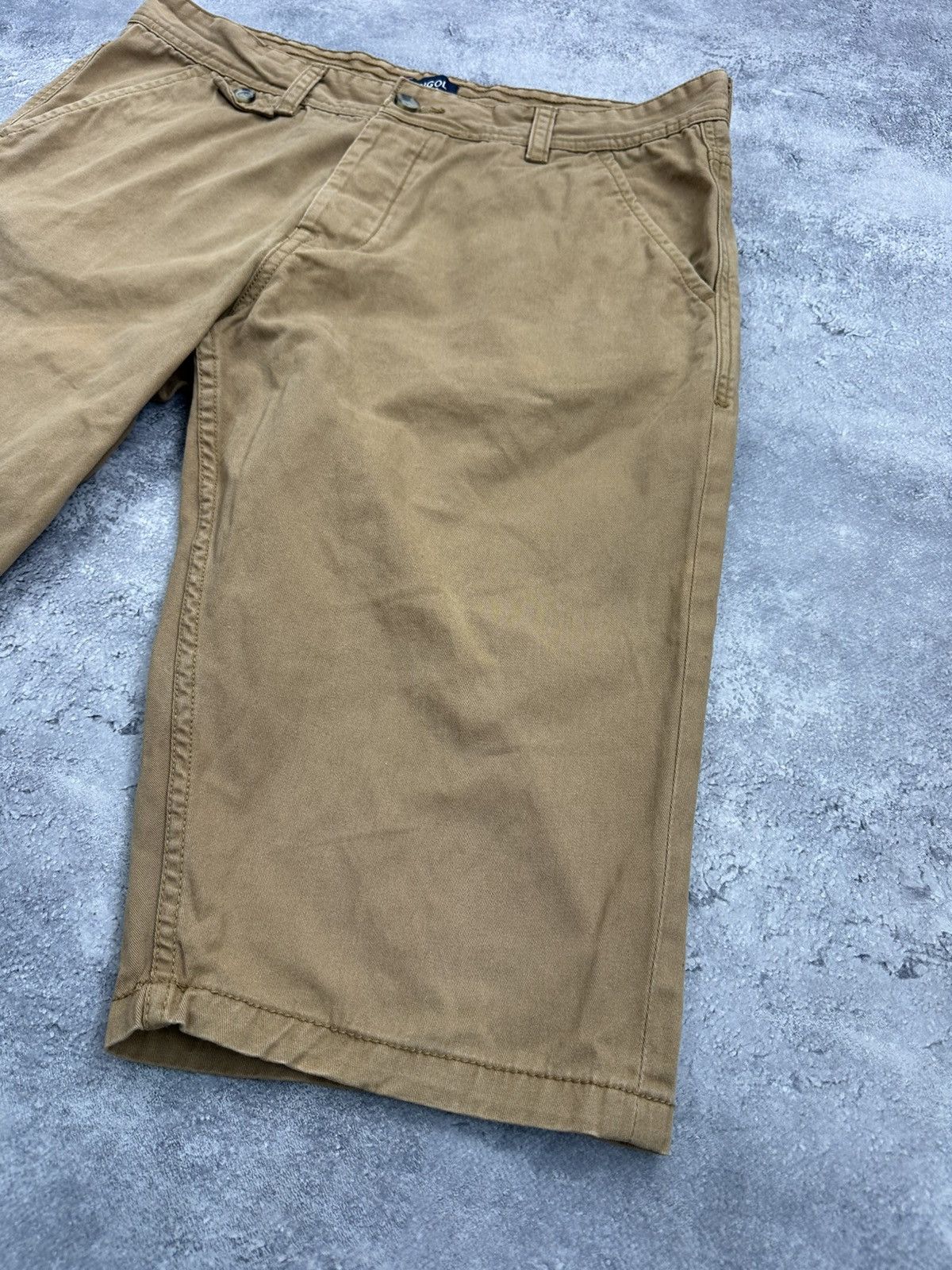 Kangol Vintage Kangol Rap Shorts Beige Rare Y2K Embroidered Logo Size US 34 / EU 50 - 6 Thumbnail