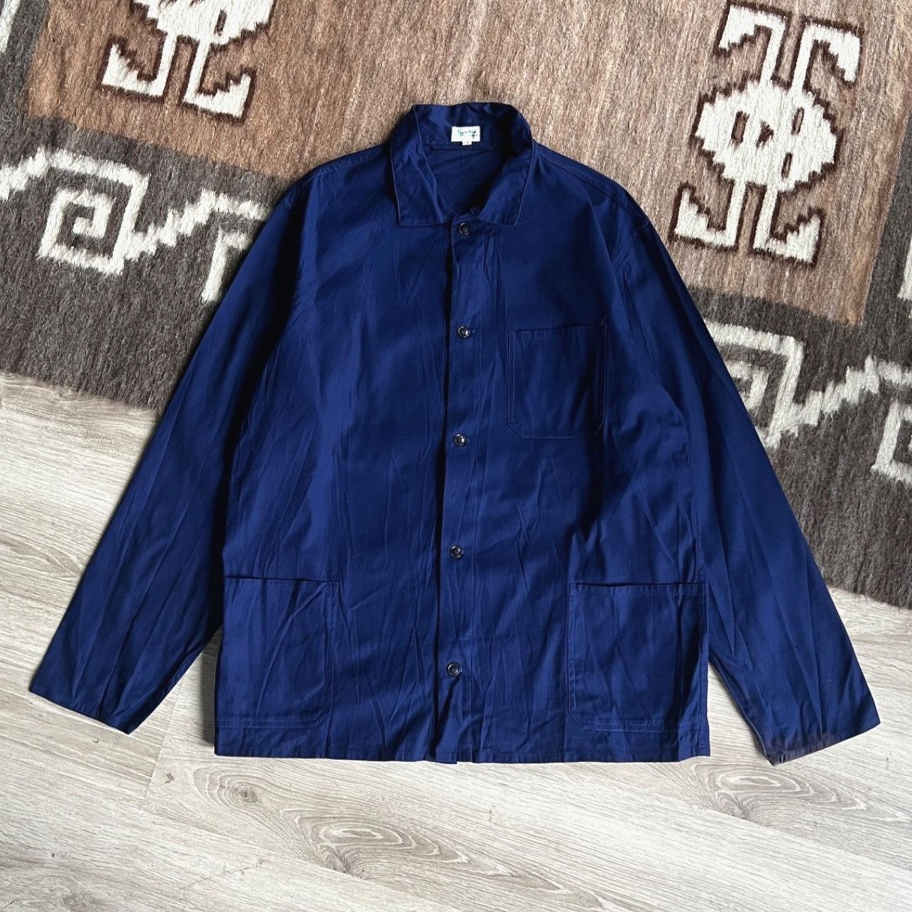 Vintage Vintage French Workwear Chore Utility Jacket 9755AC Size US L / EU 52-54 / 3 - 1 Thumbnail