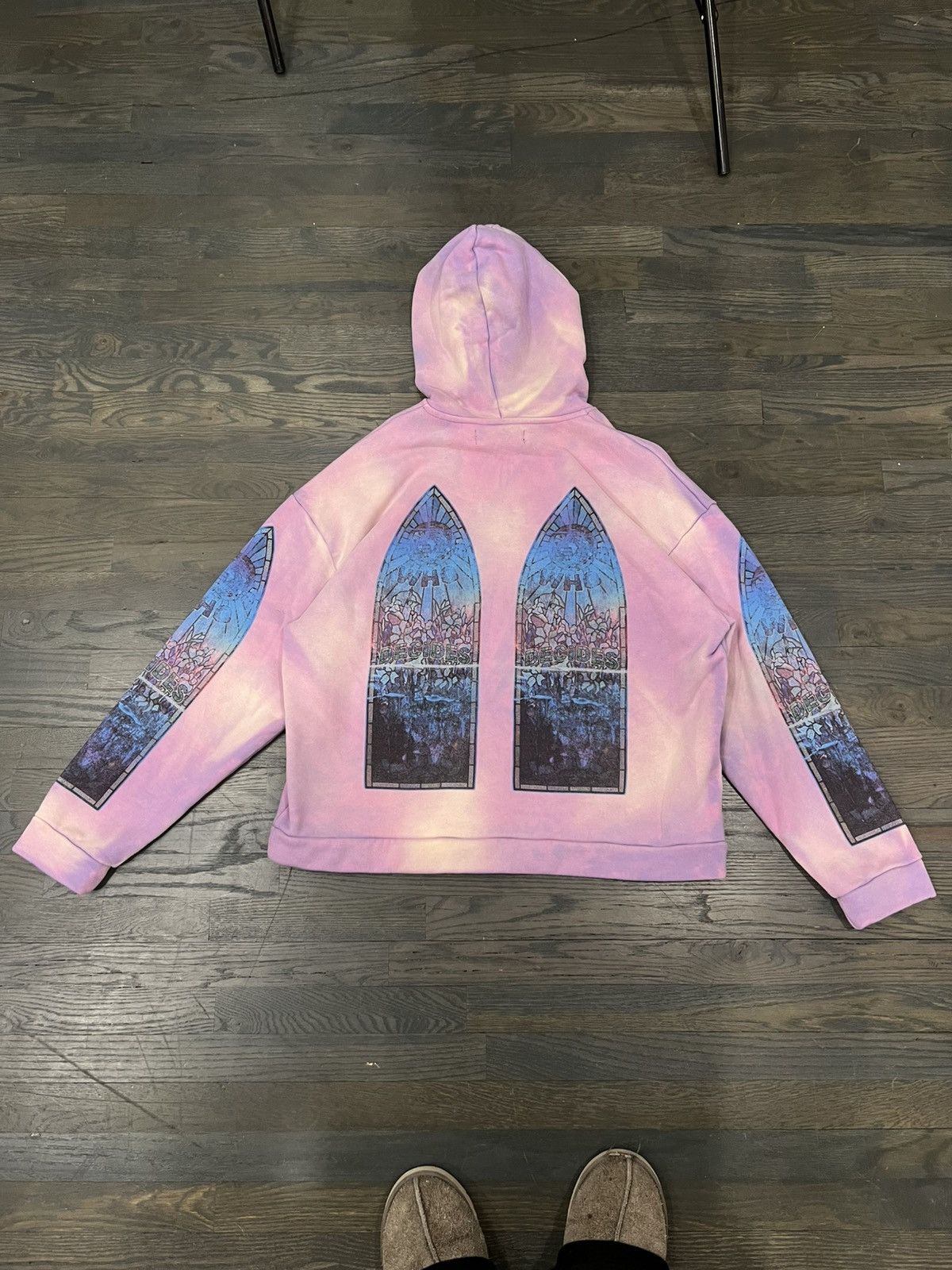 Who Decides War Pink stained glass motif hoodie Size US M / EU 48-50 / 2 - 6 Thumbnail