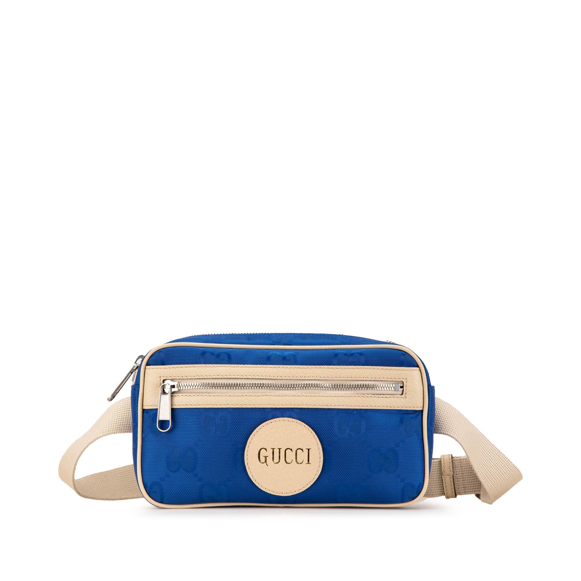 Gucci Gucci GG Nylon Off The Grid Belt Bag Blue Size ONE SIZE - 1 Thumbnail