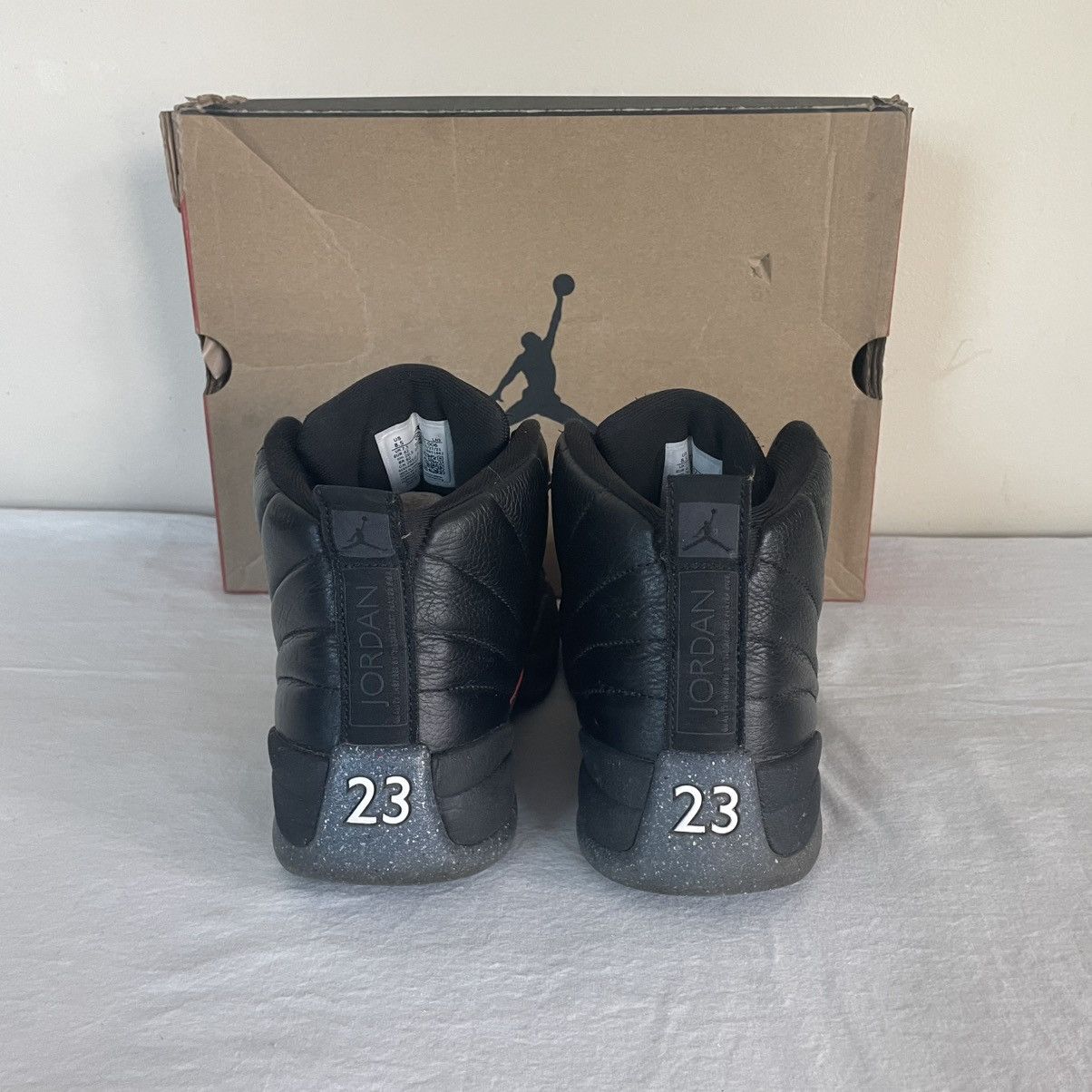 Jordan Brand × Nike Nike Air Jordan 12 Retro Utility Black Grind Mens Size 8.5 Size US 8.5 / EU 41-42 - 6 Thumbnail