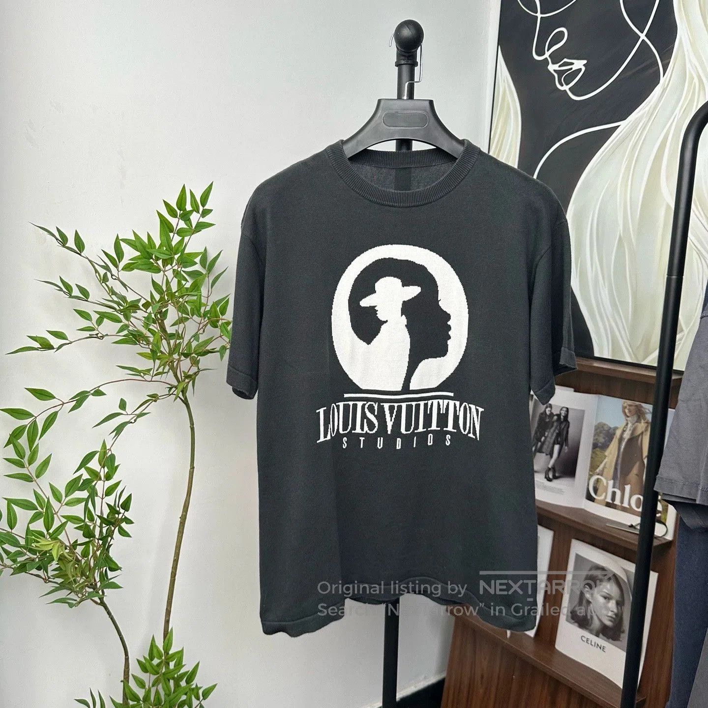 louis vuitton short sleeve knit logo t.