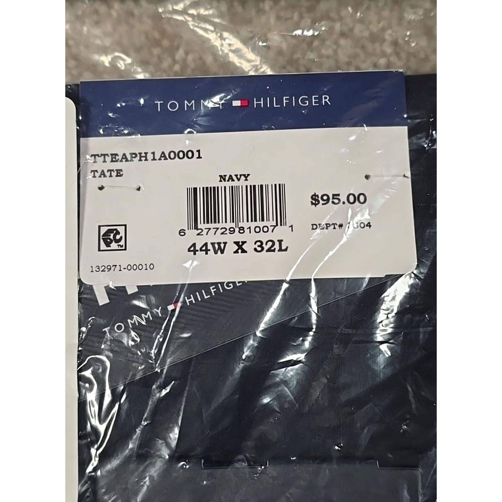 Tommy Hilfiger THFlex Pants Men 44W 32L Blue Dress Pants Flat