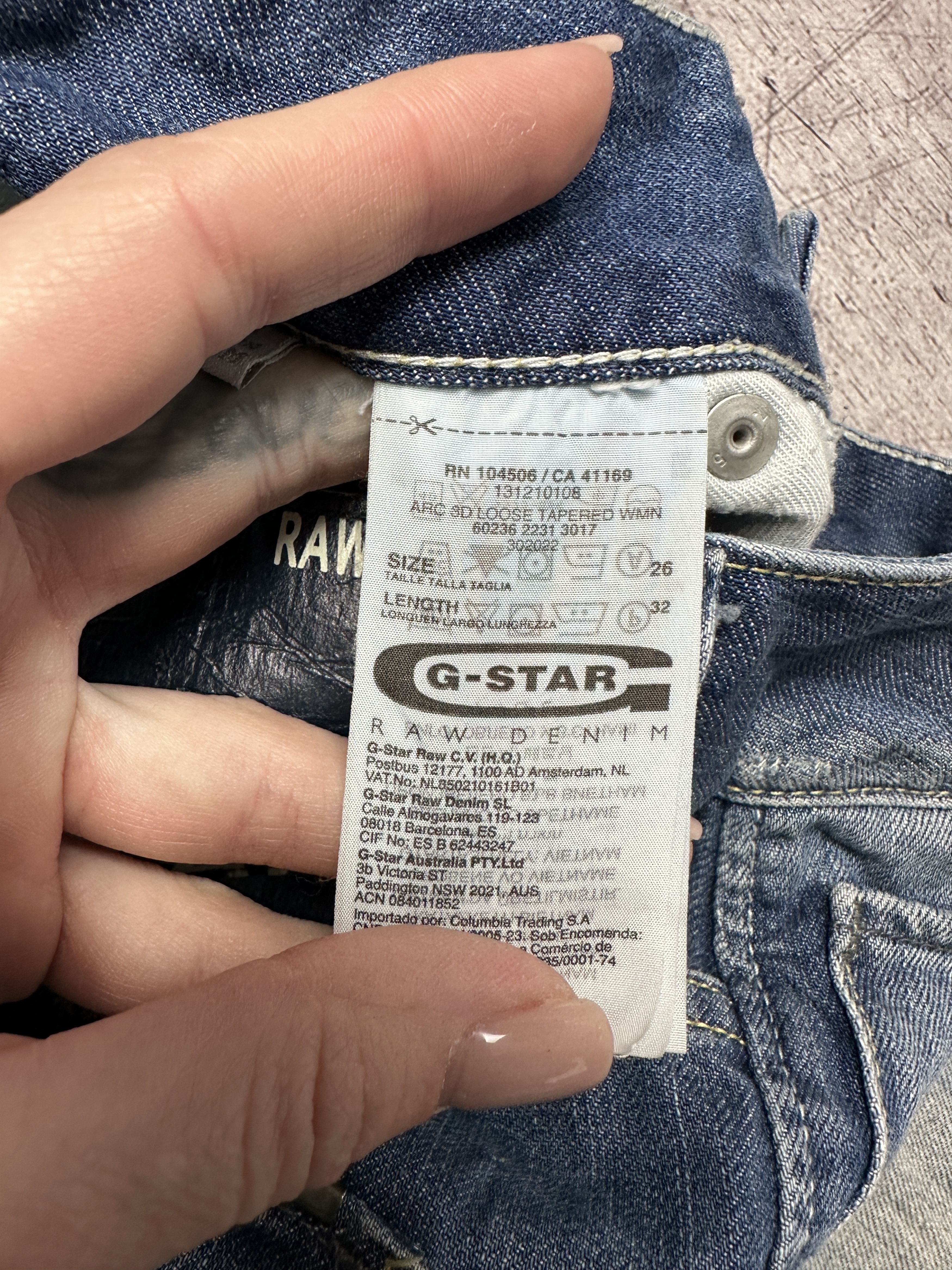 G-Star G Star Raw Womens Arc 3D Loose Tapered Denim Pants Jeans Size 26" / US 2 / IT 38 - 3 Thumbnail
