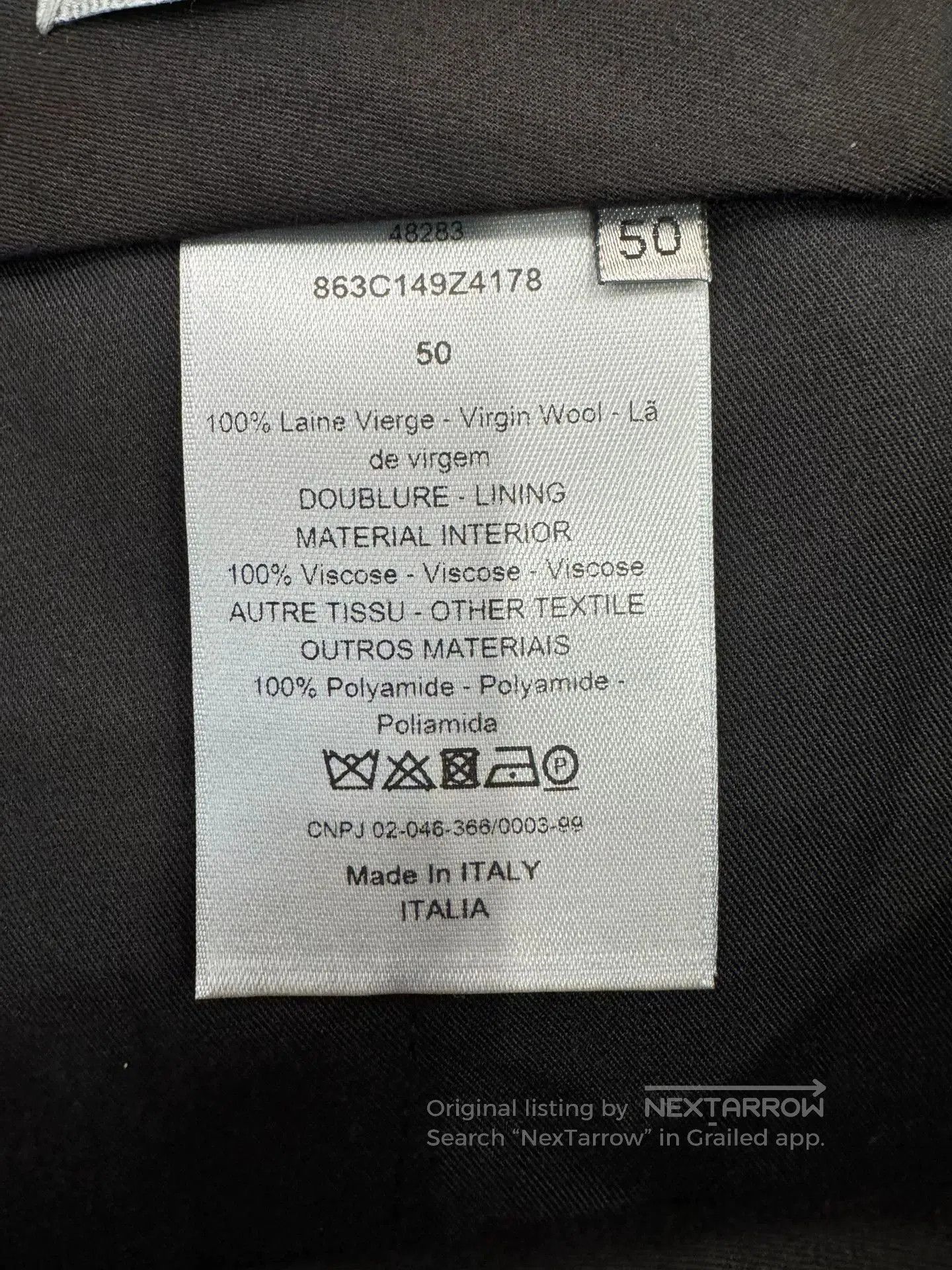 Dior Dior Men's Black Satin Panel Trousers. Size US 34 / EU 50 - 5 Thumbnail