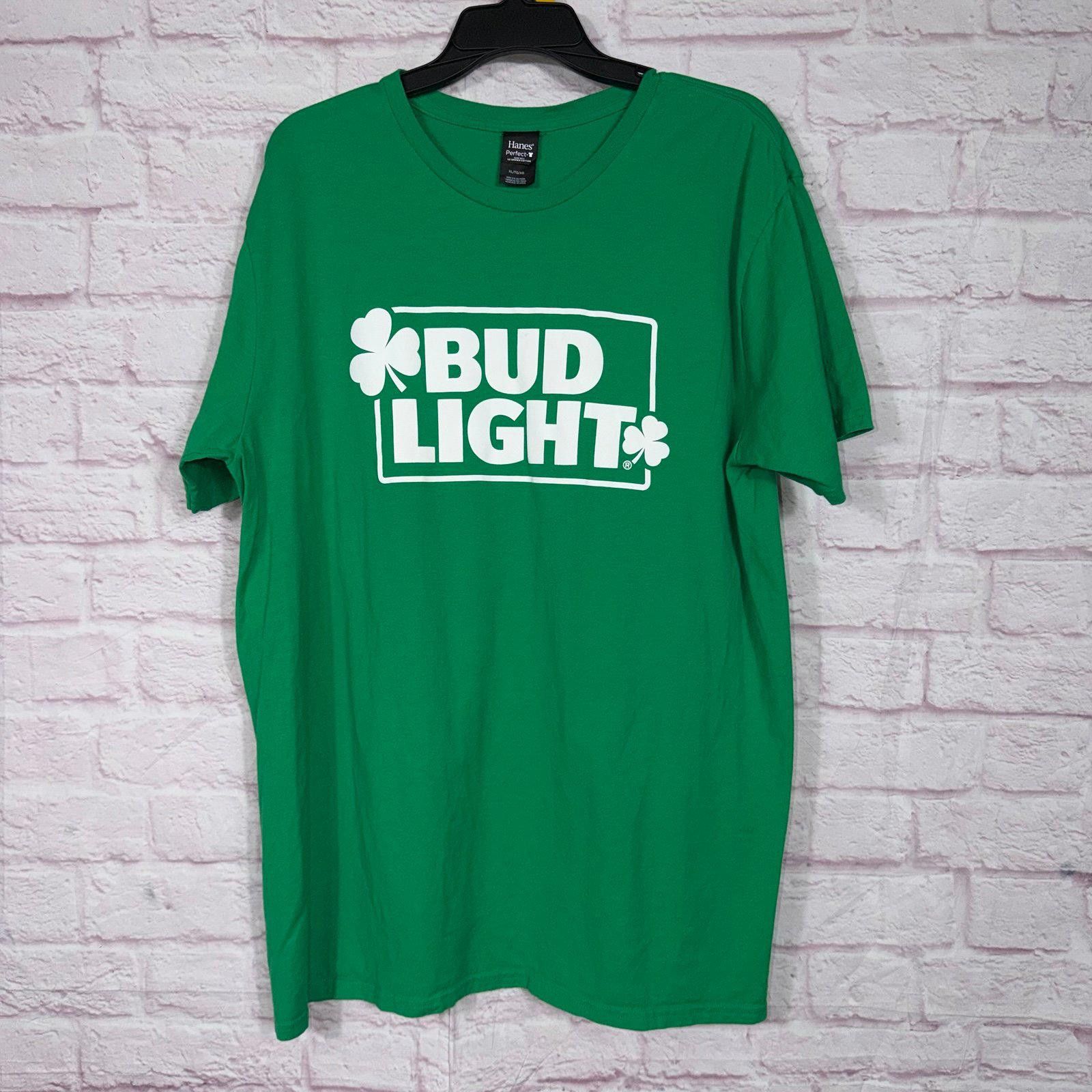 Hanes Bud Light St Patricks Day XL Tshirt Size US XL / EU 56 / 4 - 1 Thumbnail