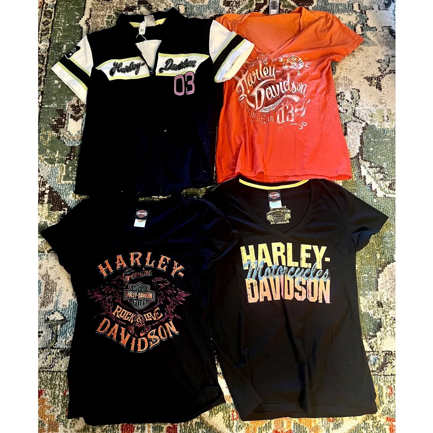 Harley Davidson Ladies Harley Davidson Reseller Bundle 4 Shirts 1 S 3 XL Size XL / US 12-14 / IT 48-50 - 1 Preview