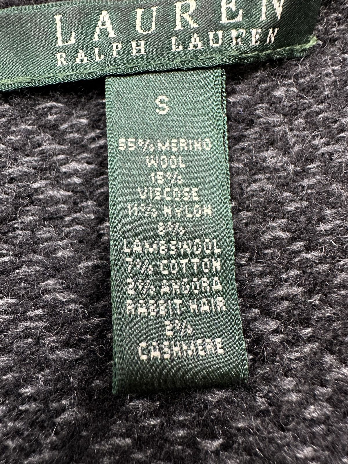 Lauren Ralph Lauren Vintage Lauren Ralph Lauren Wool Blend Cardigan Dark Grey Size S / US 4 / IT 40 - 9 Thumbnail