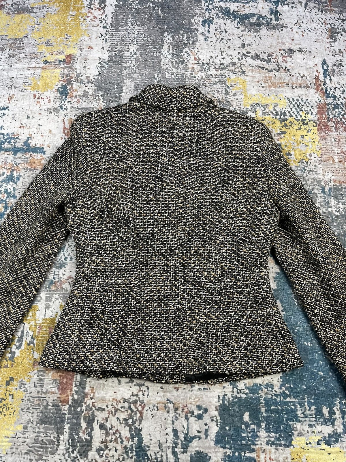 Max Mara Pianoforte di Max Mara Wool Tweed Single Breasted Size M / US 6-8 / IT 42-44 - 5 Thumbnail