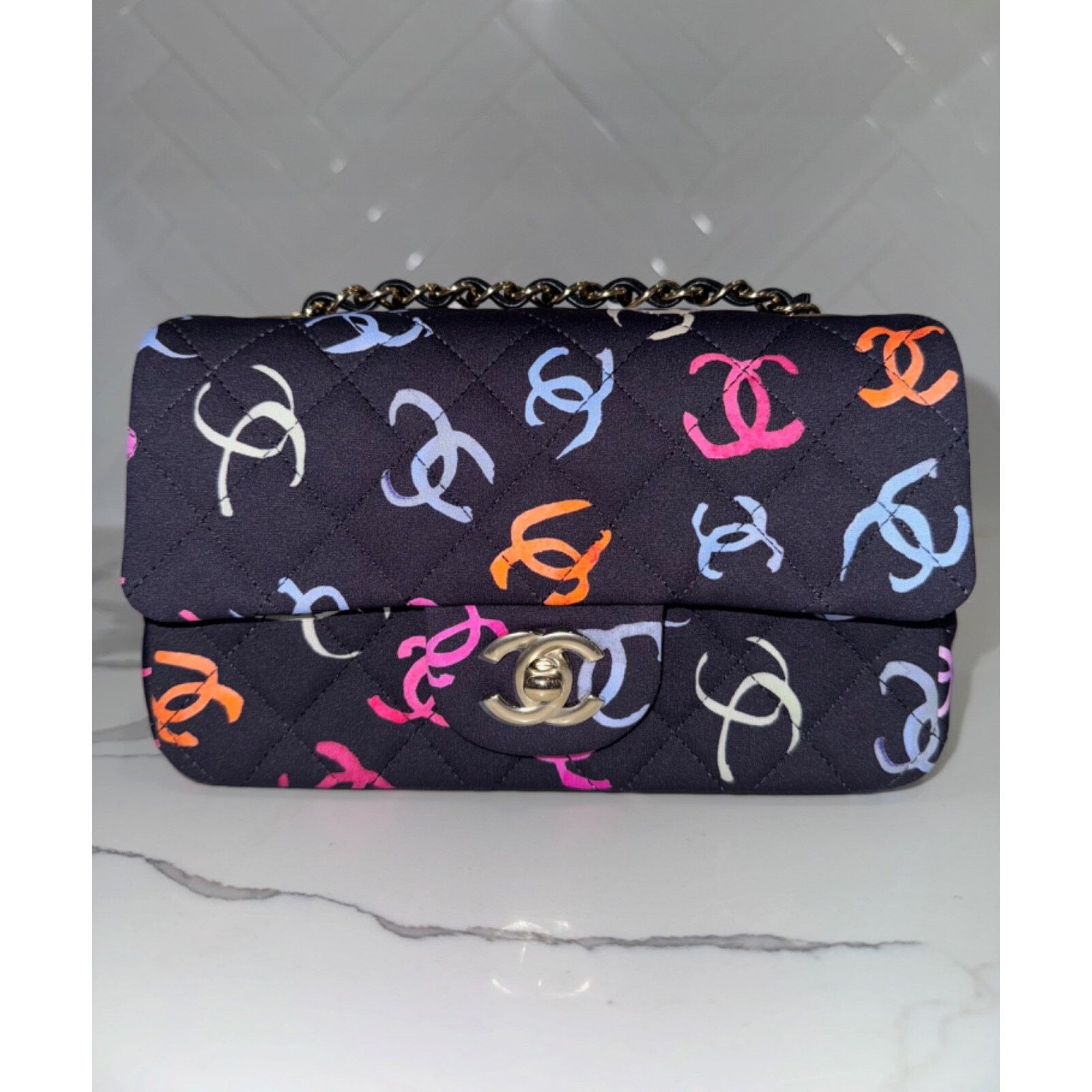 Chanel Chanel Logo Mini Flap Rectangle CC Shoulder Crossbody Bag Size ONE SIZE - 3 Thumbnail