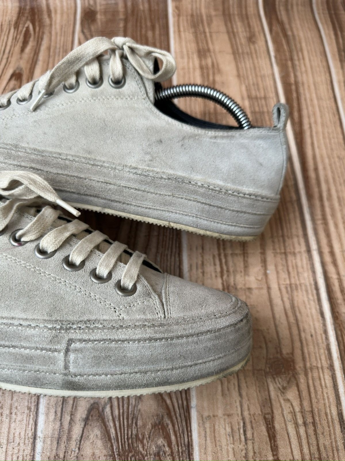 Ann Demeulemeester Ann Demeulemeester Suede Low Top Sneaks Size US 7 / EU 40 - 11 Thumbnail