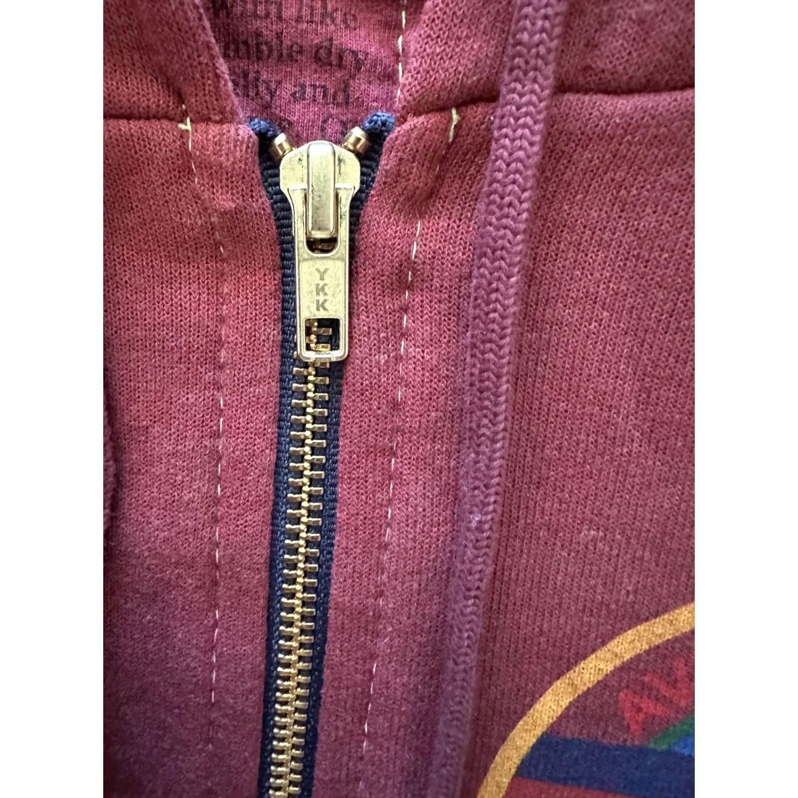 Aviator Nation Aviator Nation Hoodie Unisex Adults Medium Full Zip Up Sweatshirt Red 5 Stripe Maroon Jersey Cotton Blend Size M / US 6-8 / IT 42-44 - 5 Thumbnail