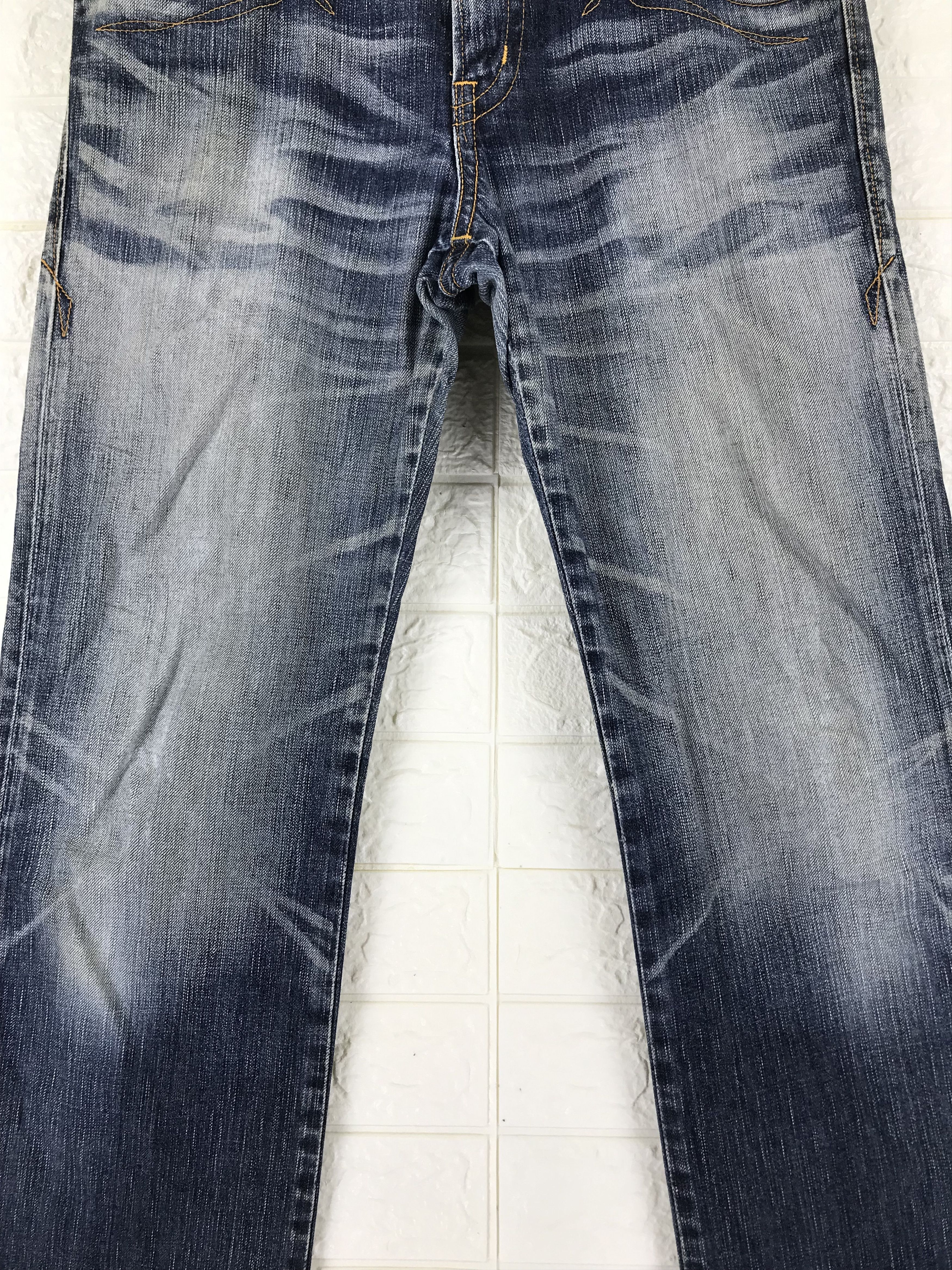 Edwin Vintage Edwin 503 Blue Washed Flare Jeans Size US 31 - 3 Thumbnail