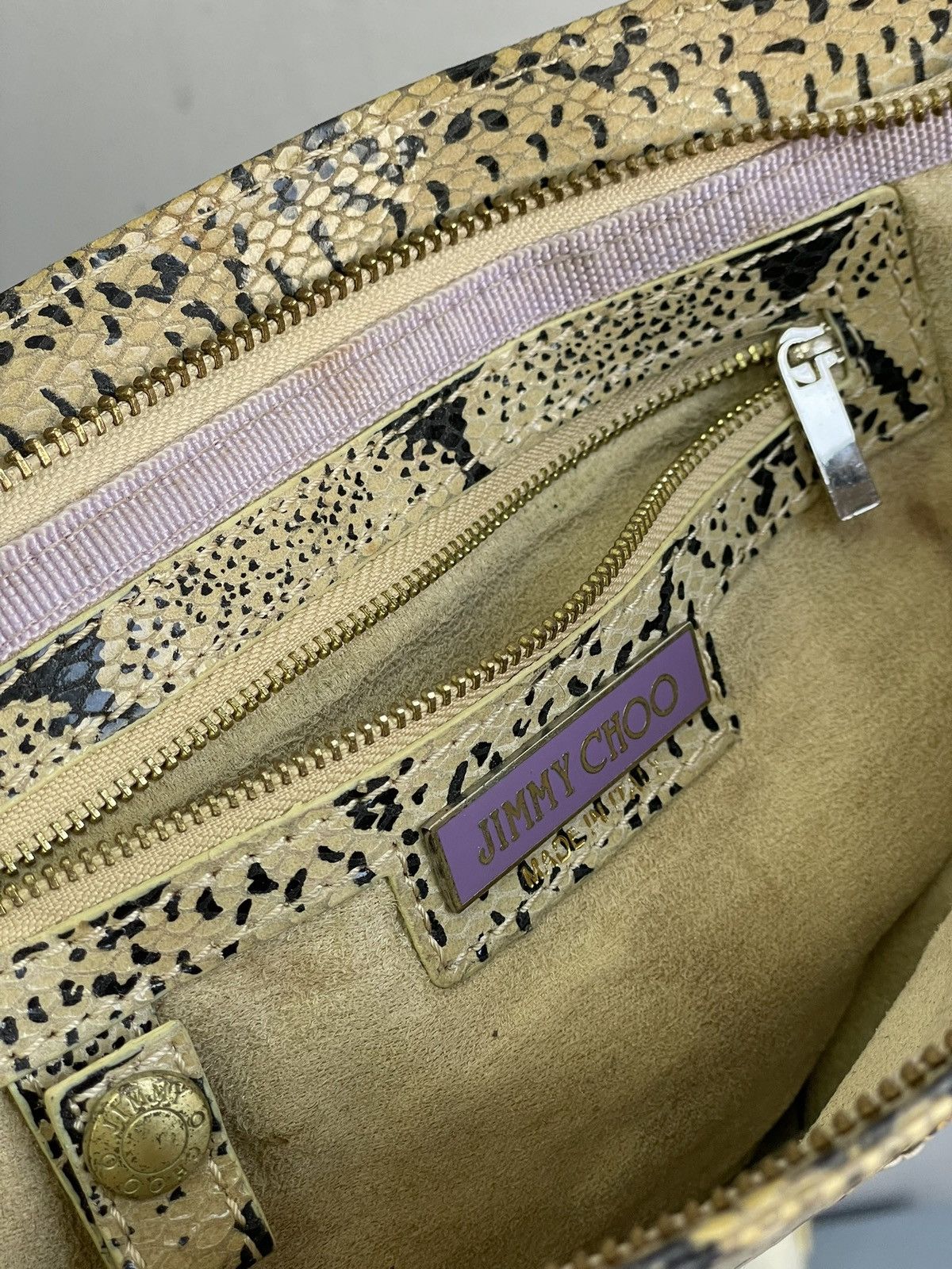 Jimmy Choo Rare python snake hand bag clutch hystericglamour style Size ONE SIZE - 17 Thumbnail