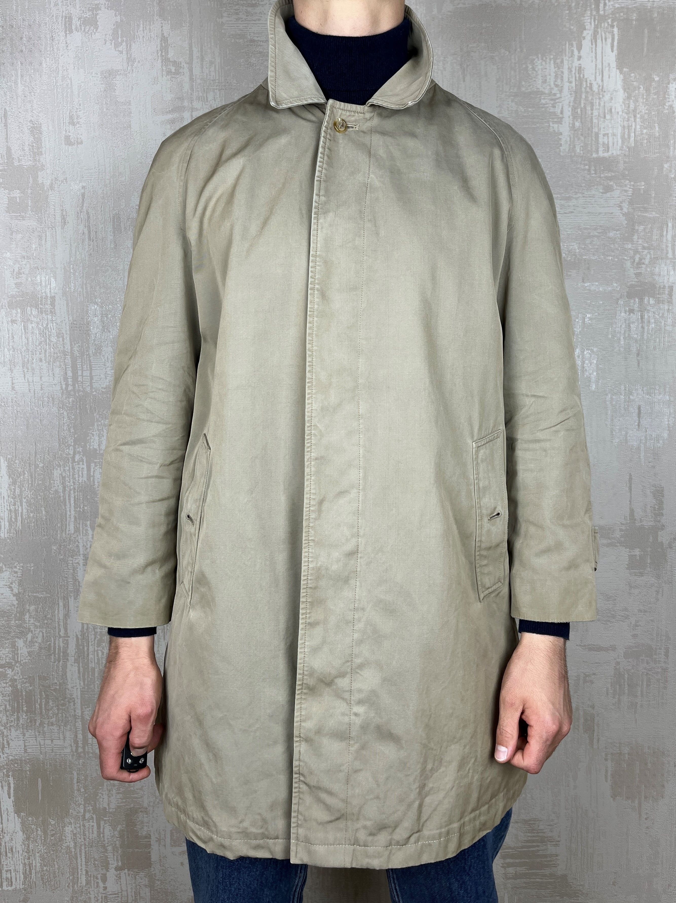 DAKS Vintage Daks London Check Lining Trench Coat Jacket Size US M / EU 48-50 / 2 - 2 Thumbnail