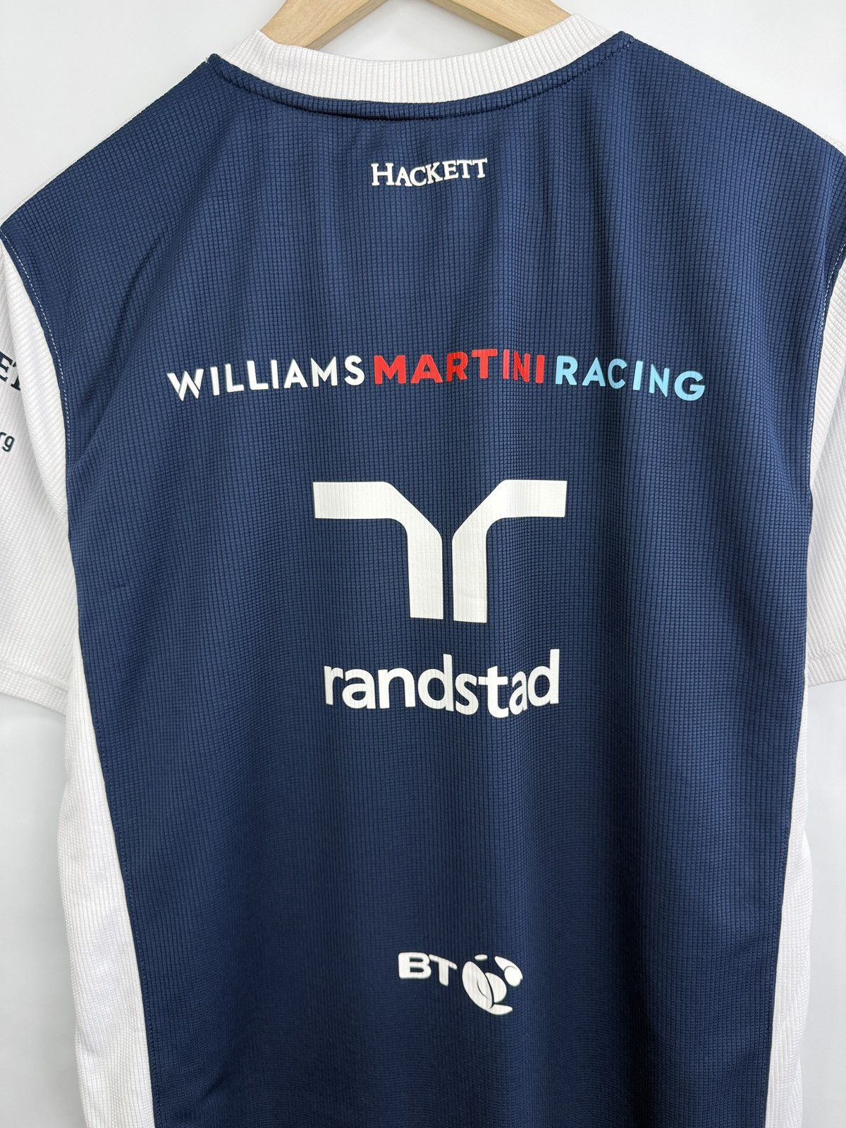 Hackett 🇬🇧 Hackett Williams Martini Racing Mercedes Jersey F1 Rare Size US L / EU 52-54 / 3 - 12 Thumbnail