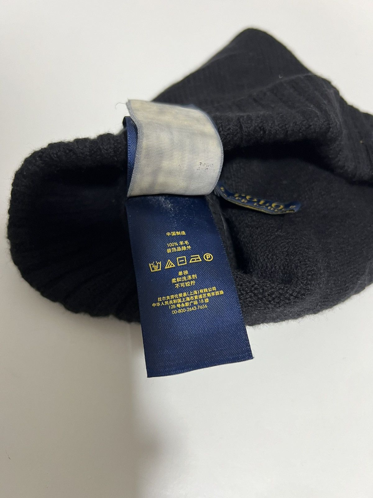 Vintage Vintage Polo Ralph Lauren Wool Black Hat Size ONE SIZE - 12 Thumbnail