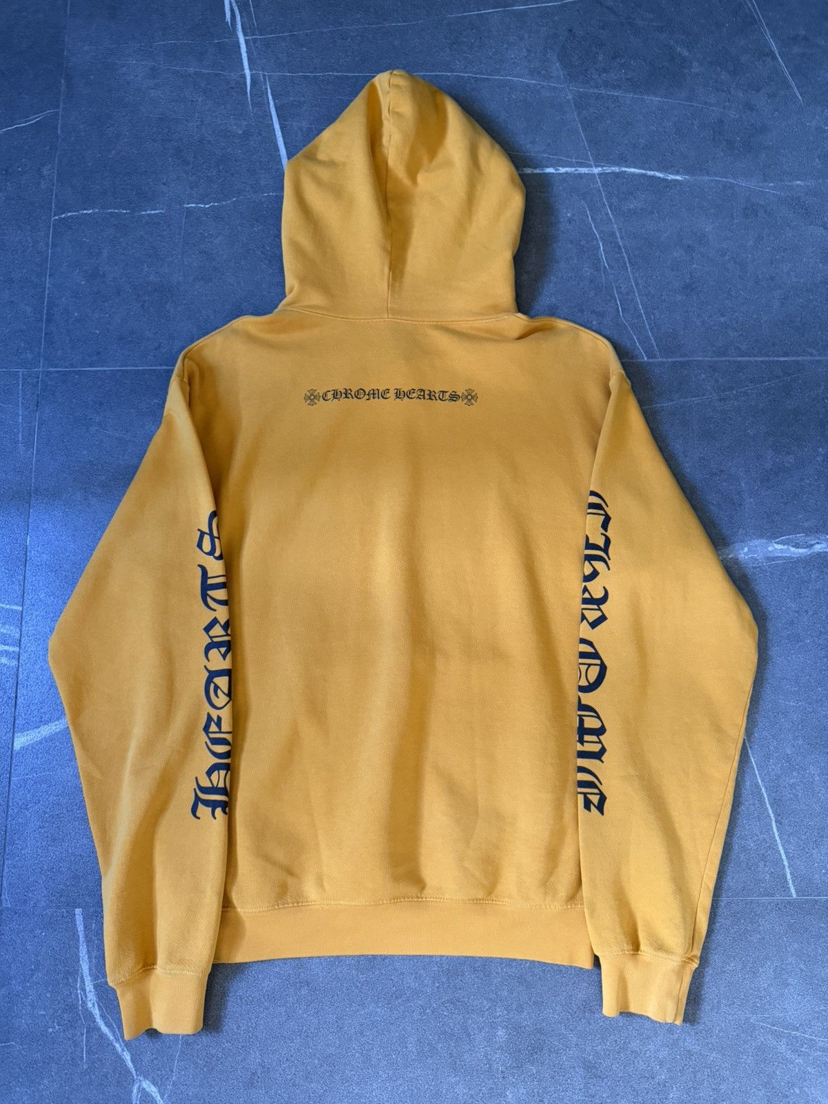 Chrome Hearts Chrome Hearts Vertical Logo Yellow Hoodie Size US M / EU 48-50 / 2 - 3 Thumbnail