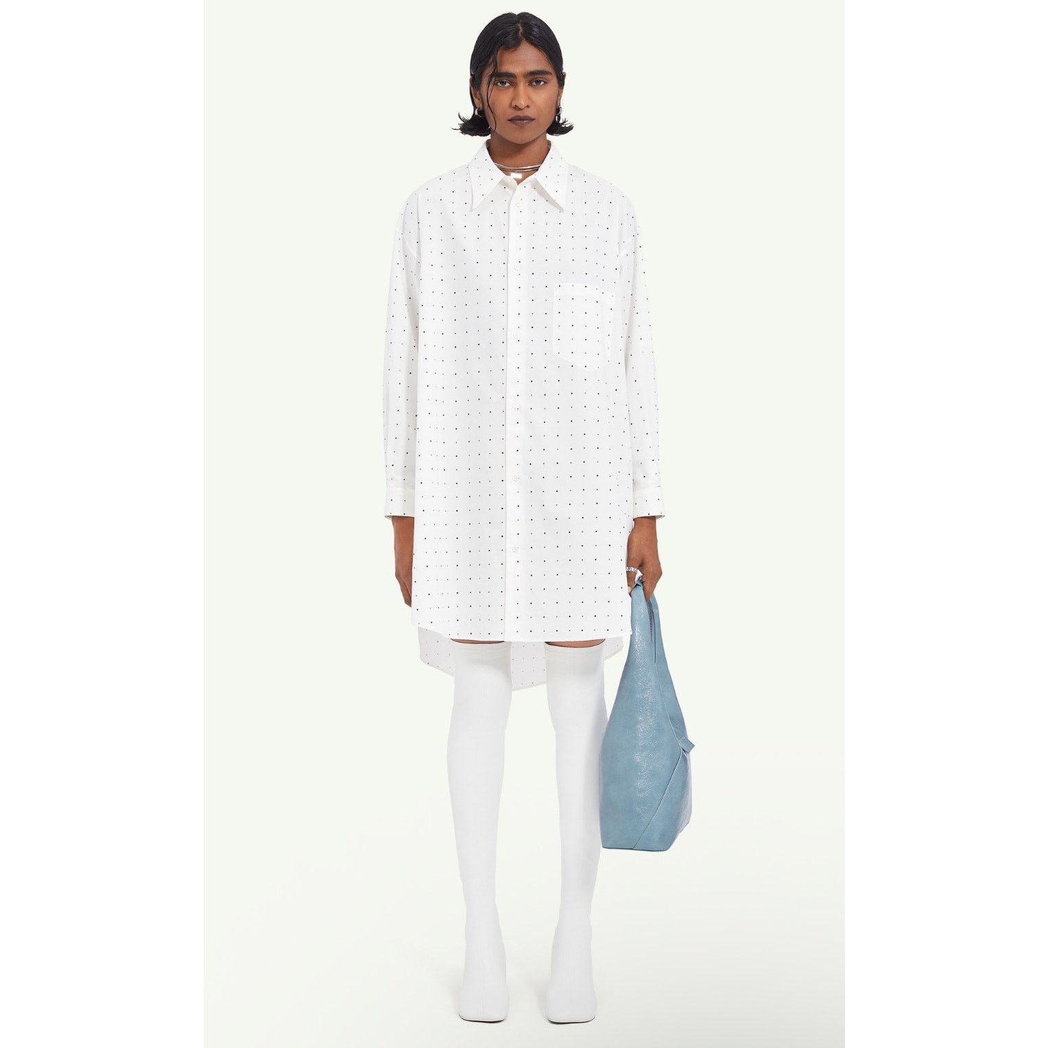 Maison Margiela Maison Margiela MM6 Oversized Dot Shirt Dress NWT Small Size S / US 4 / IT 40 - 1 Thumbnail