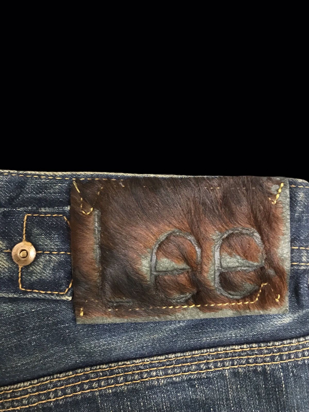 Lee 💥90s Style💥Lee COWBOY Selvedge Cinch Back Faded Denim F127 Size US 29 - 10 Thumbnail