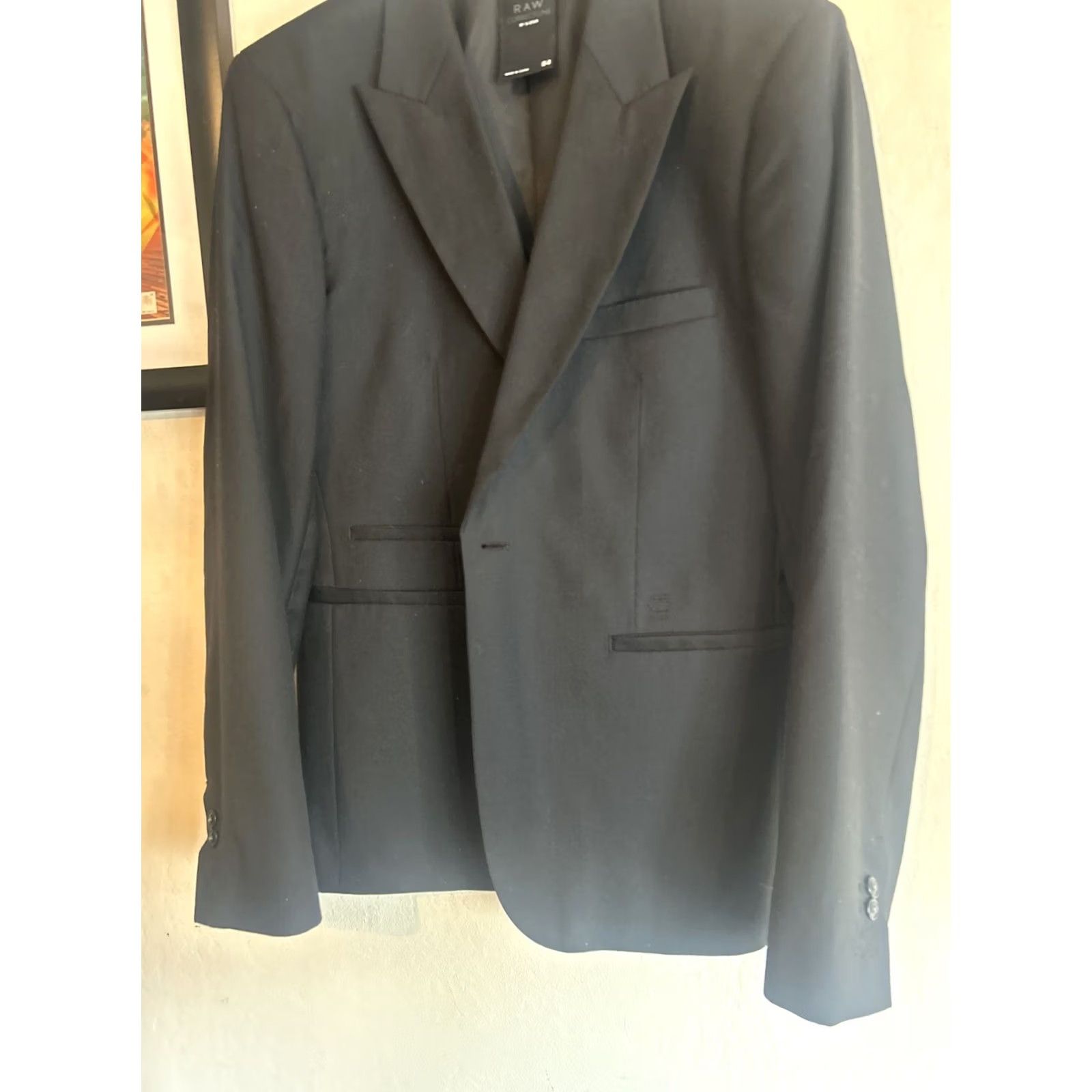 G-Star G-Star Correctline Blazer Blue Size 54 Men Regular Cotton Blend Stars Theme Blazer Mens Size 54R - 6 Thumbnail