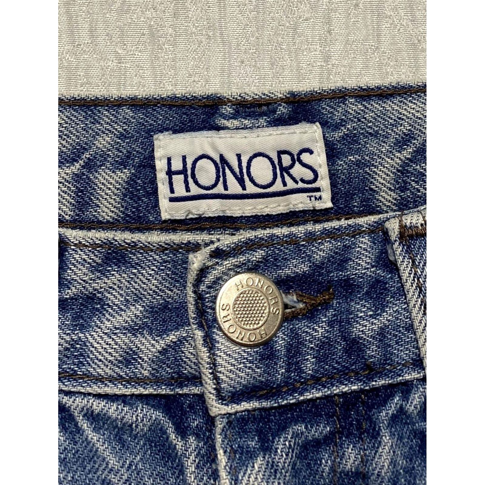 Vintage VINTAGE Honors Jeans Womens 16 Blue High Rise Tapered Leg 90s Denim 100% Cotton Size 38" / US 16 / IT 52 - 4 Thumbnail