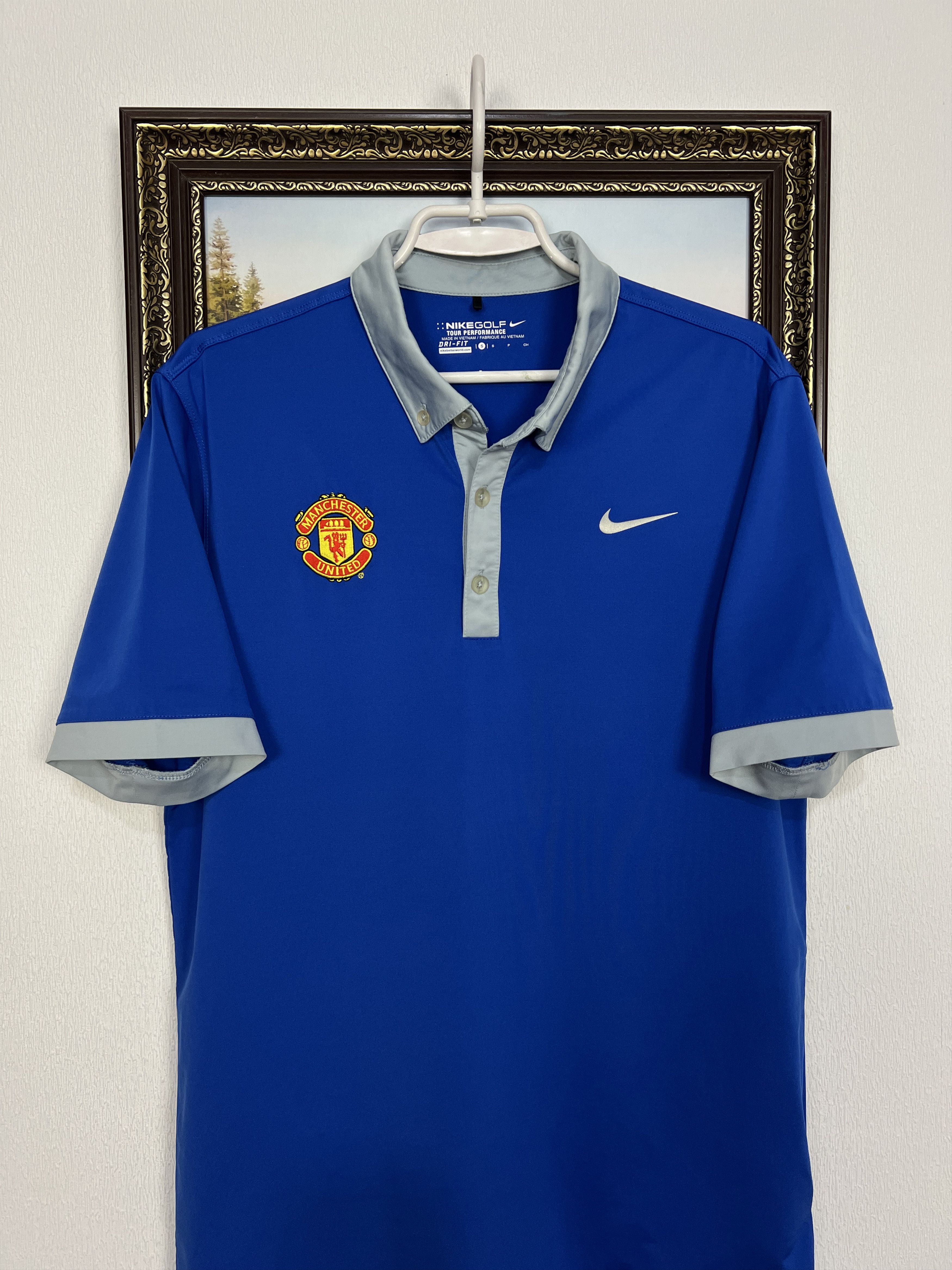 Nike Vintage Manchester United Golf Football Polo Soccer Jersey Size US S / EU 44-46 / 1 - 2 Thumbnail