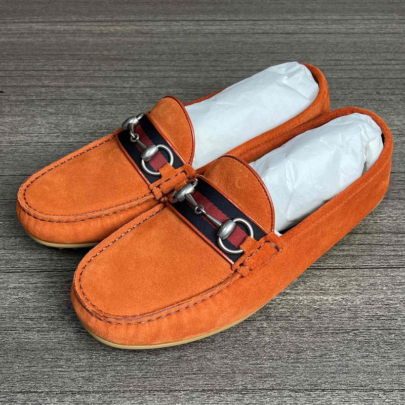 Gucci Gucci Stylish Red Flat Shoes 0079 Size US 9.5 / EU 42-43 - 1 Thumbnail