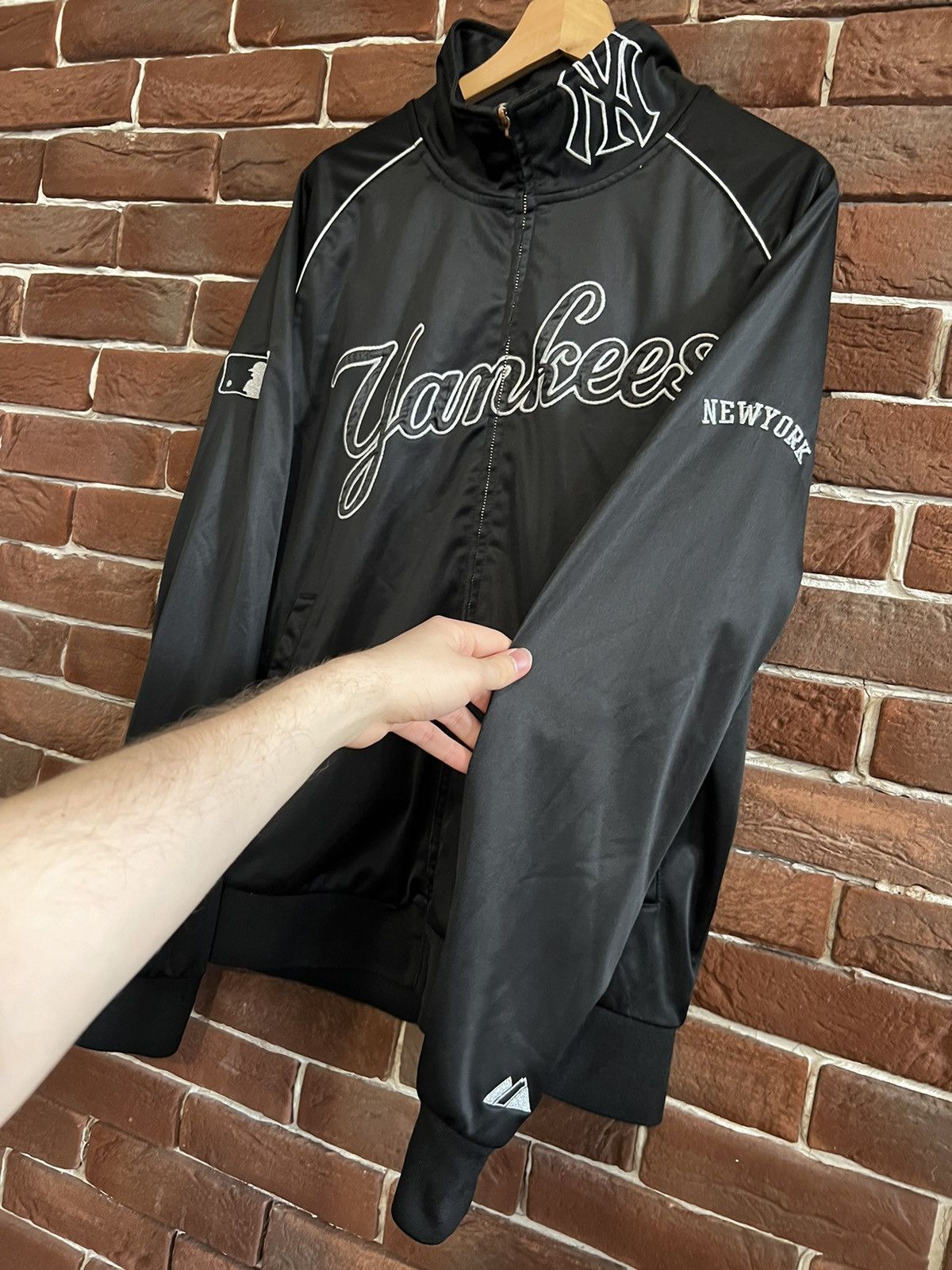 Cooperstown Collection Rare Vintage 00s New York Yankees Baseball Jacket XL black Size US XL / EU 56 / 4 - 4 Thumbnail