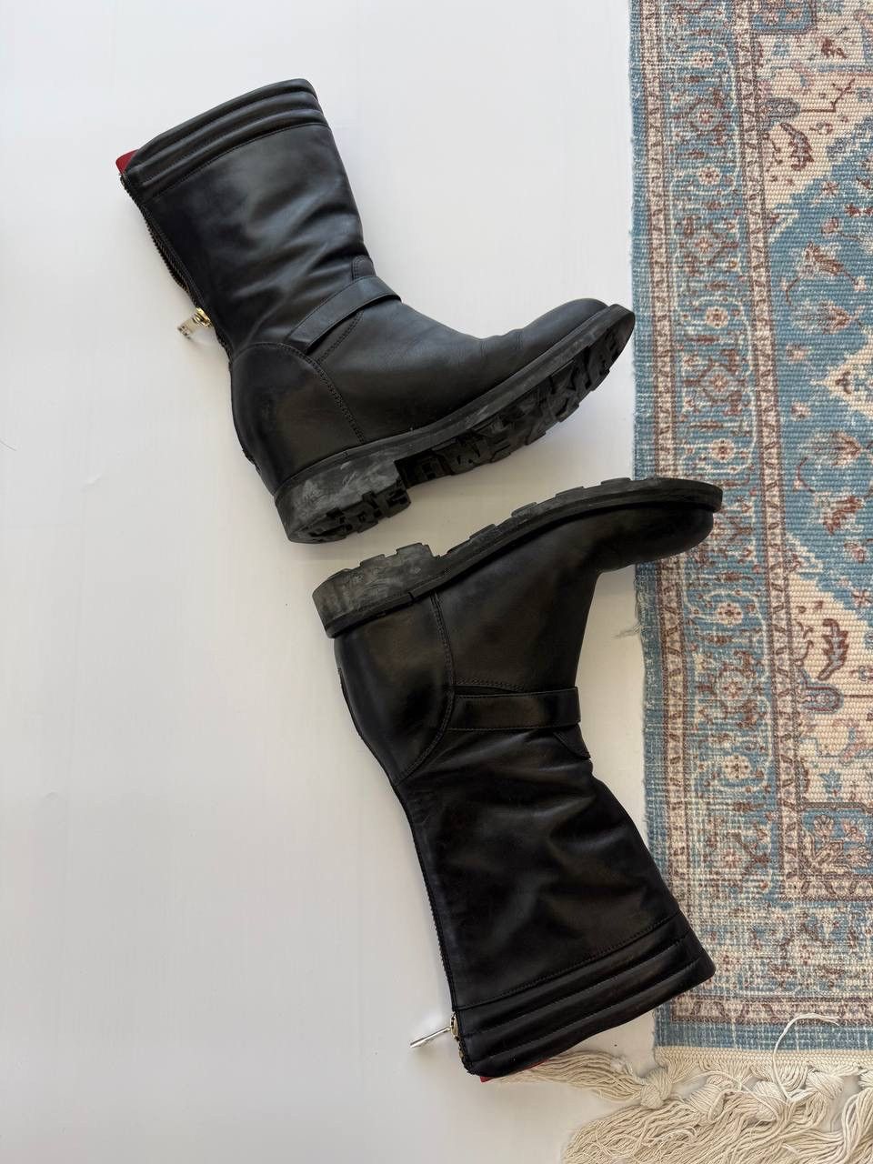 Dirk Bikkembergs Dirk Bikkembergs Zip Up Engineer Leather Boots Size US 6 / EU 39 - 4 Thumbnail
