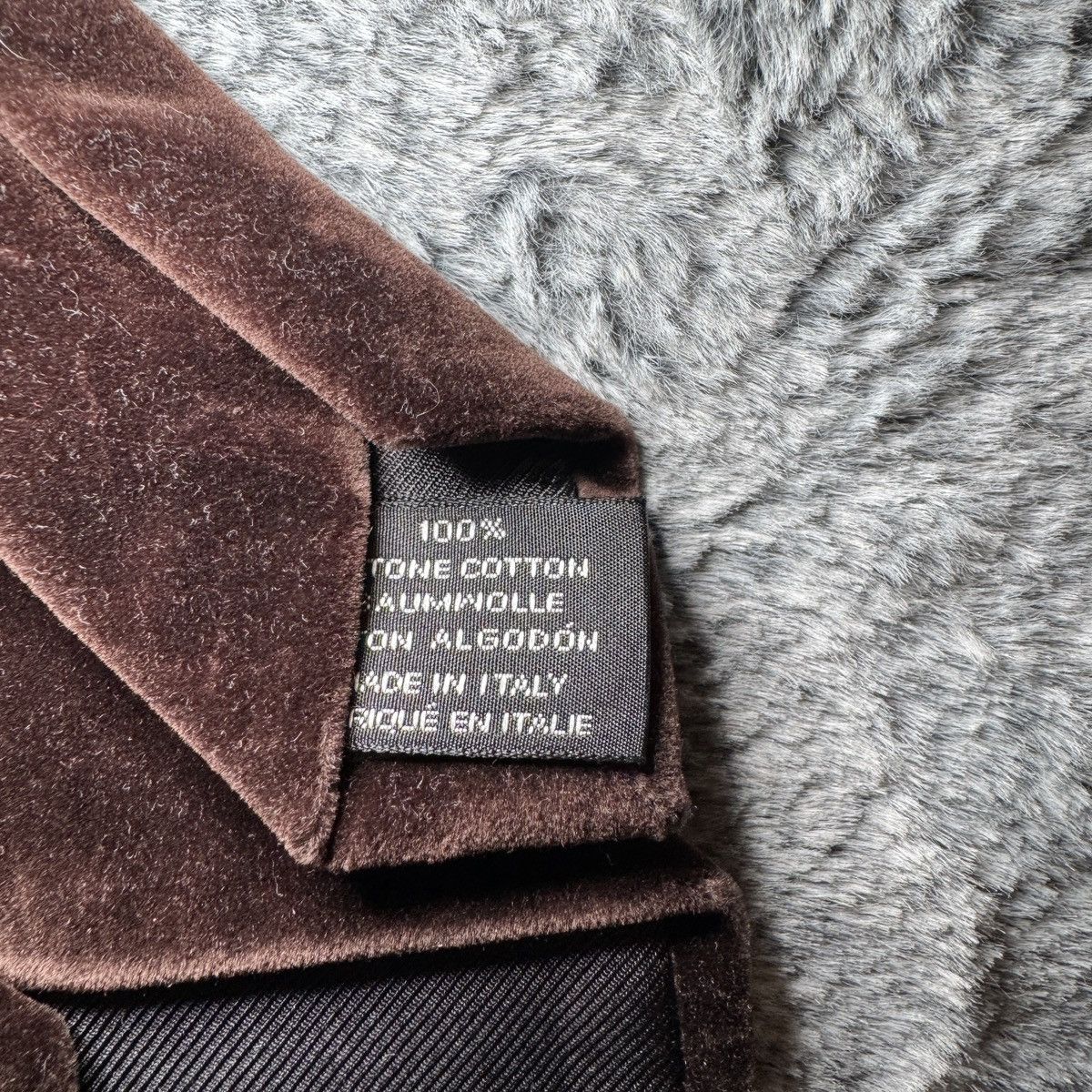 Tom Ford Tom Ford Velour Dark Broun Tie Size ONE SIZE - 3 Thumbnail