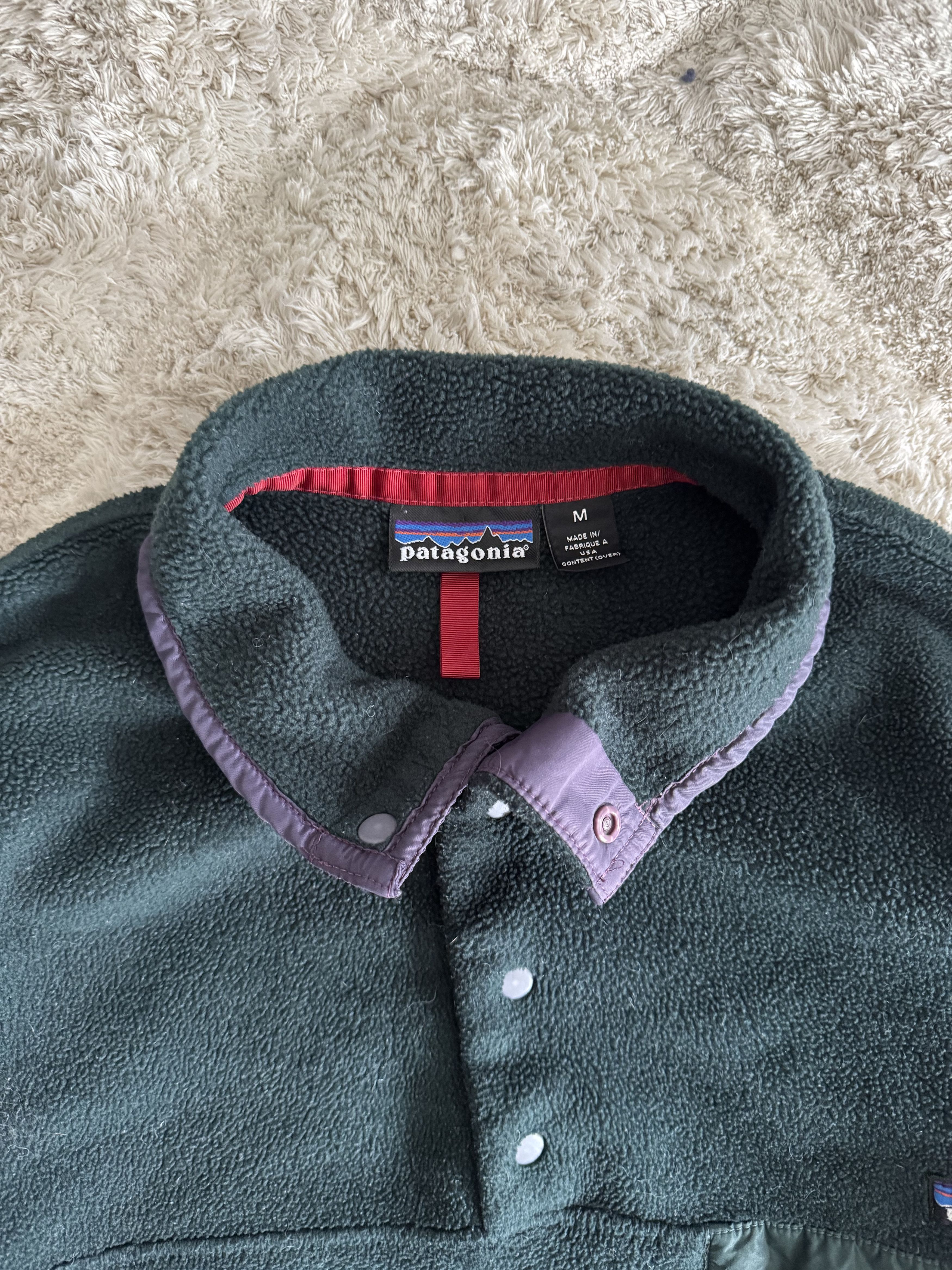 Patagonia Vintage 90s Green Patagonia Synchilla Snap Fleece Size US M / EU 48-50 / 2 - 4 Thumbnail