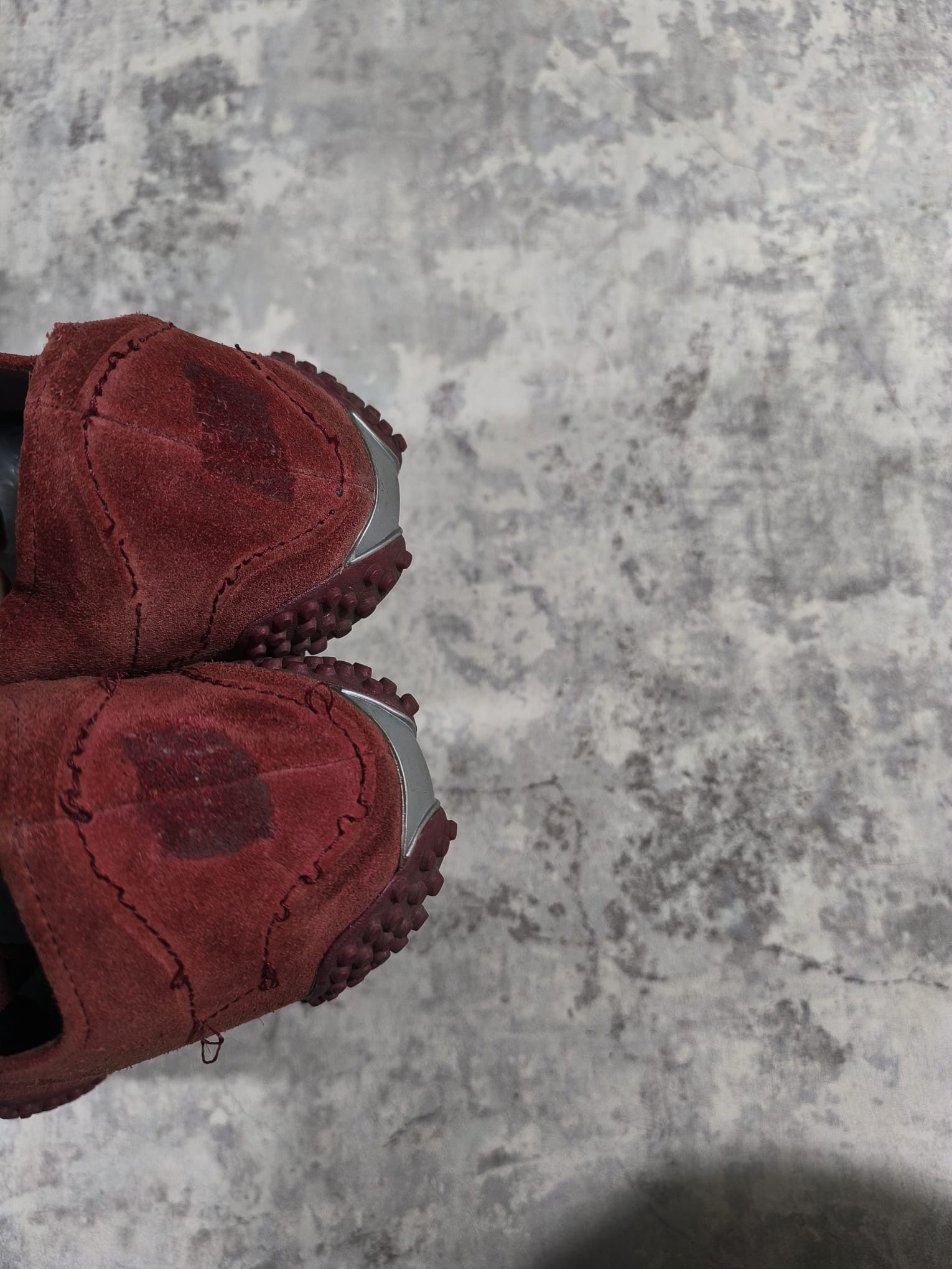 Puma vintage puma mostro burgundy red suede leather y2k Size US 12 / EU 45 - 12 Thumbnail