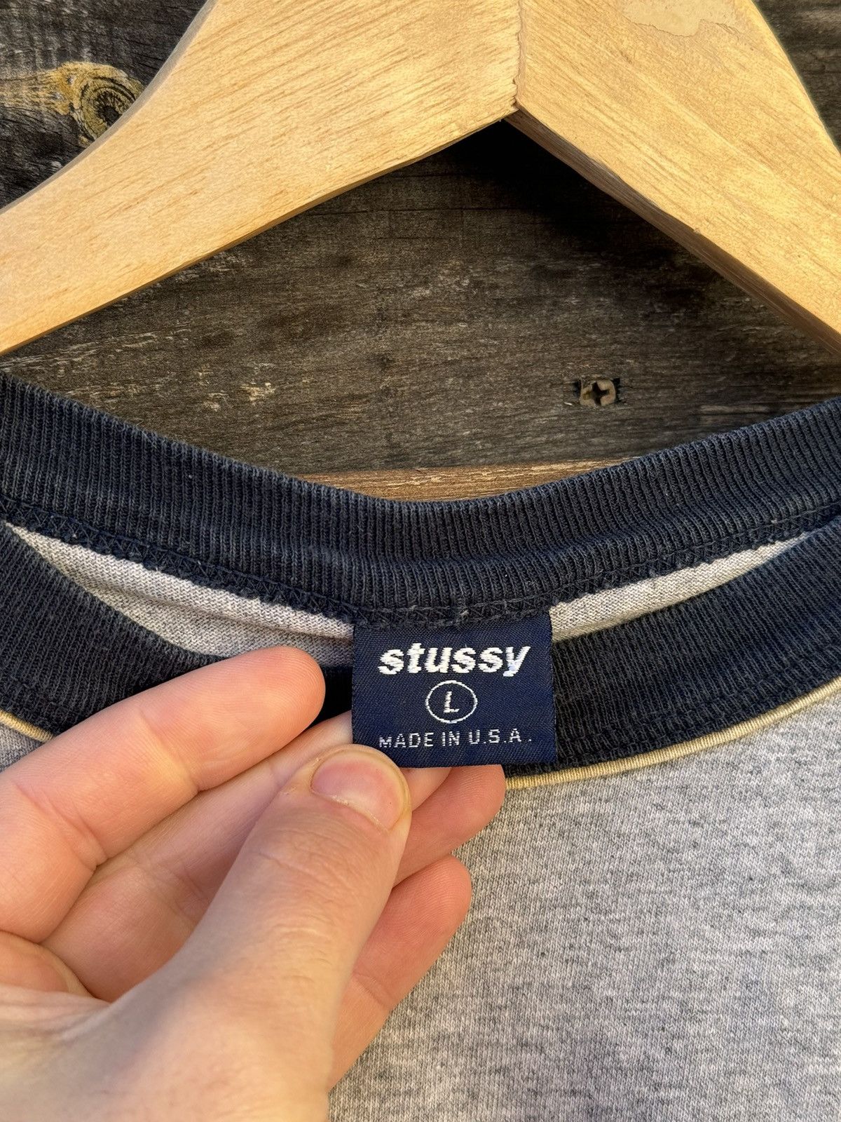 Stussy × Vintage 1980’s Stussy Athletics Lion Grey vintage t-shirt tee USA Size US L / EU 52-54 / 3 - 6 Thumbnail
