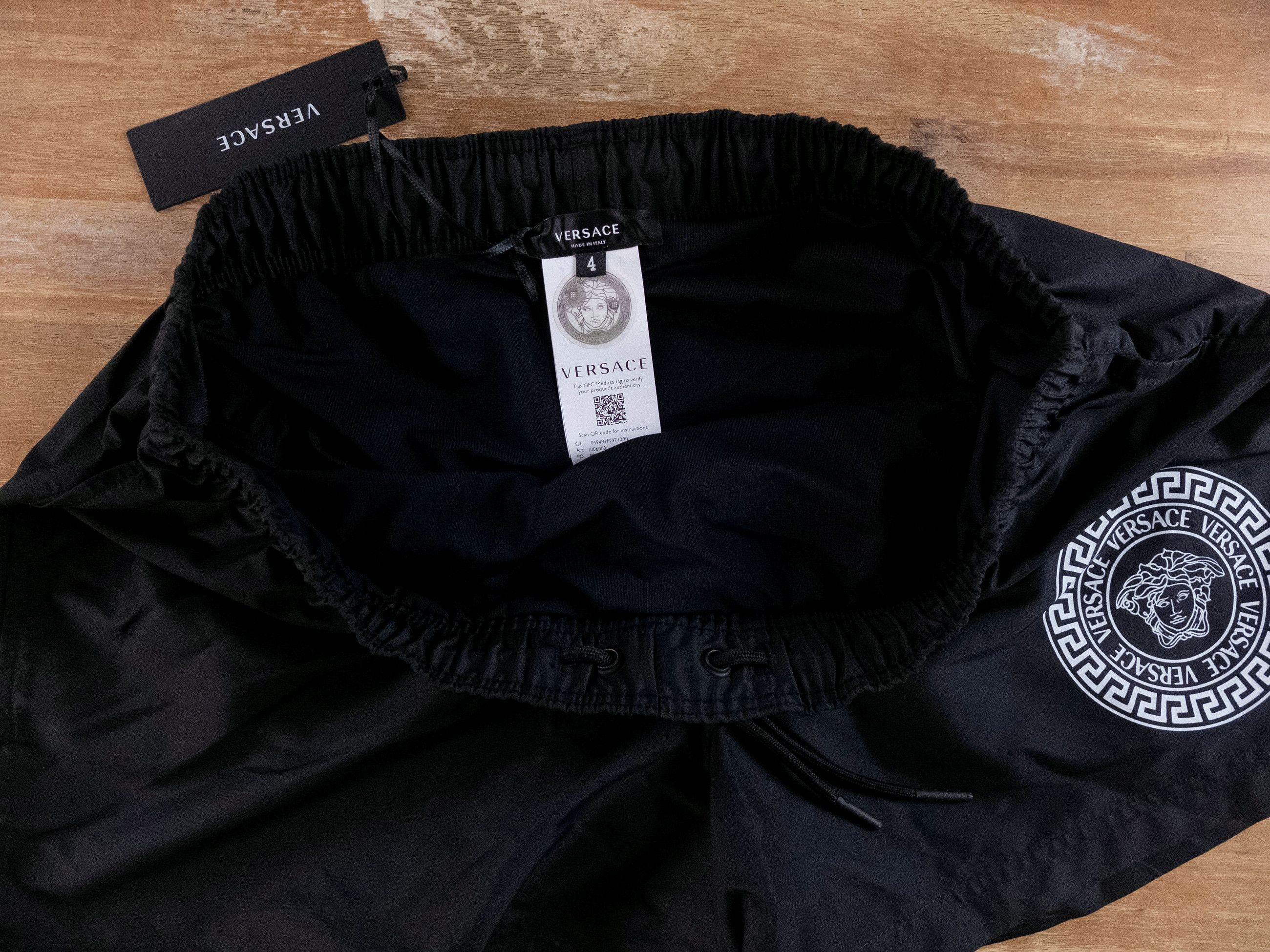 Versace VERSACE black Medusa logo swim shorts 4 Medium trunks Size US 32 / EU 48 - 5 Thumbnail