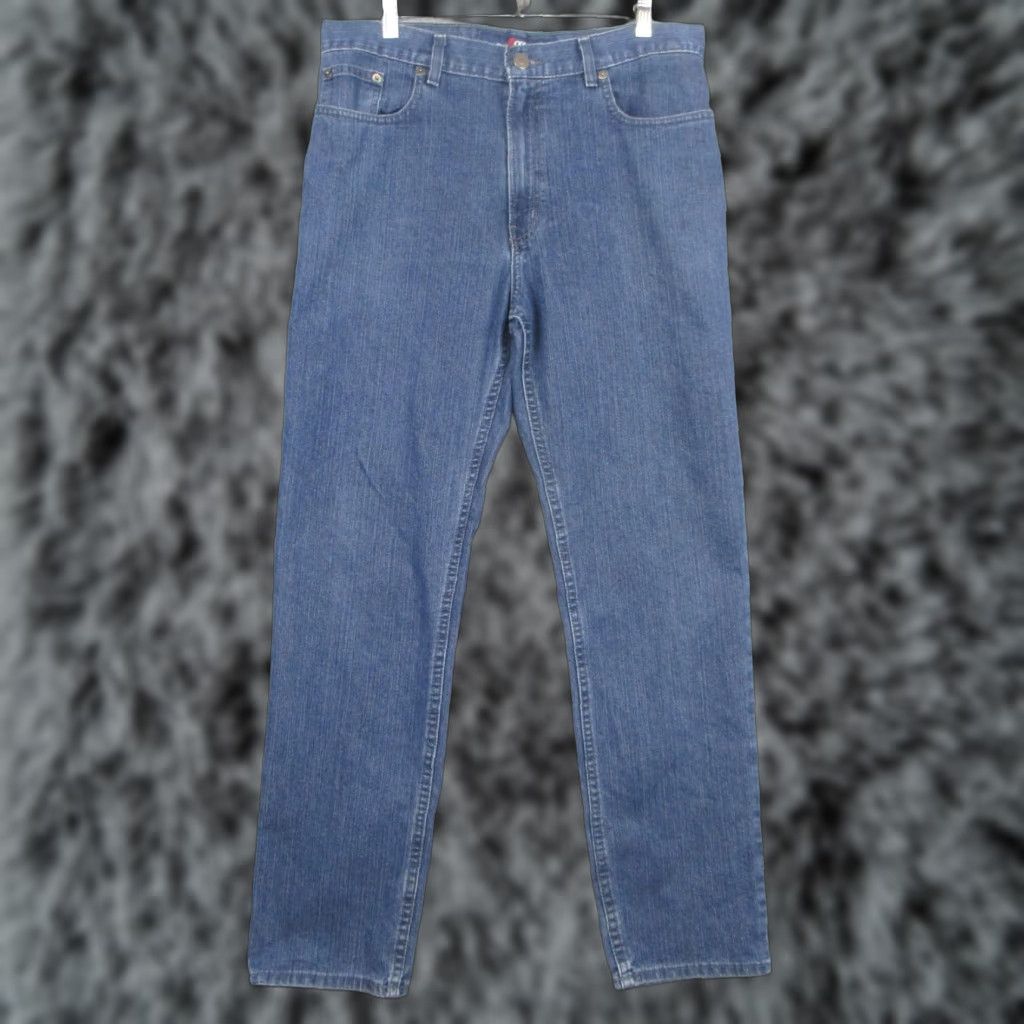 Vintage OGGI Epic Carbon Jeans Mens 34x32 Blue Regular Fit Straight Denim Medium Wash Size US 34 / EU 50 - 1 Thumbnail