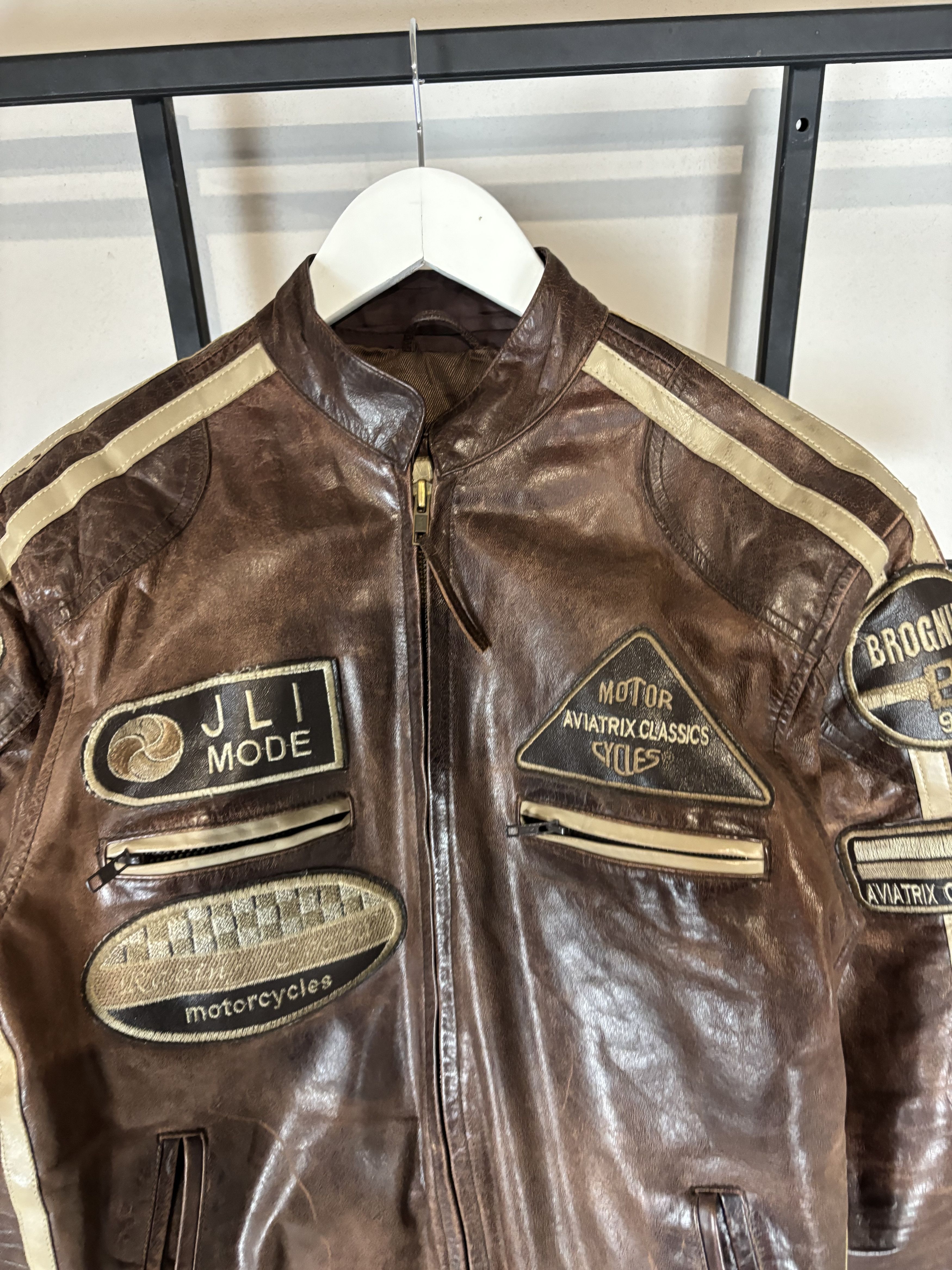 Yohji Yamamoto vTG rick owens type racing cropped leather jacket mens Size US S / EU 44-46 / 1 - 6 Thumbnail