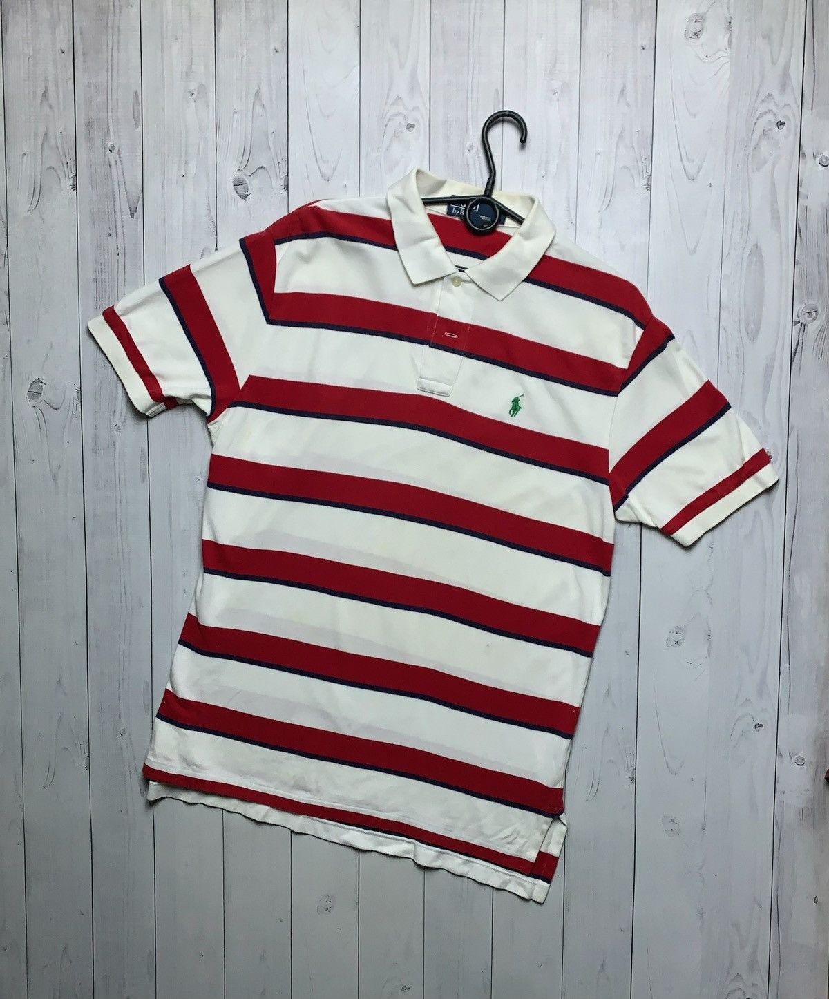 Polo Ralph Lauren × Vintage Vintage polo Ralph Lauren striped polo size L Size US L / EU 52-54 / 3 - 1 Thumbnail