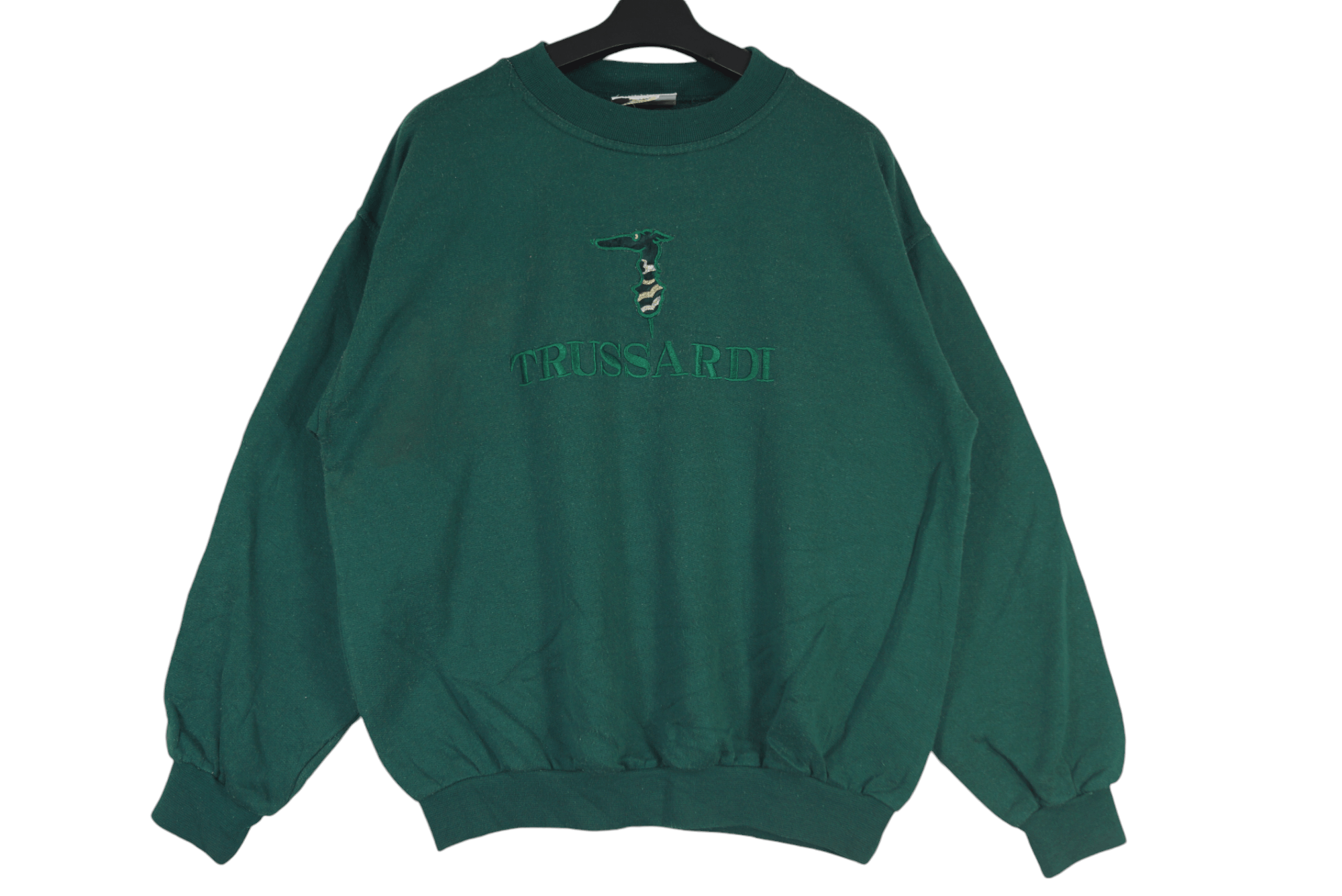 Trussardi × Vintage Vintage Trussardi Sweatshirt Spellout Nice Design Size US M / EU 48-50 / 2 - 1 Thumbnail