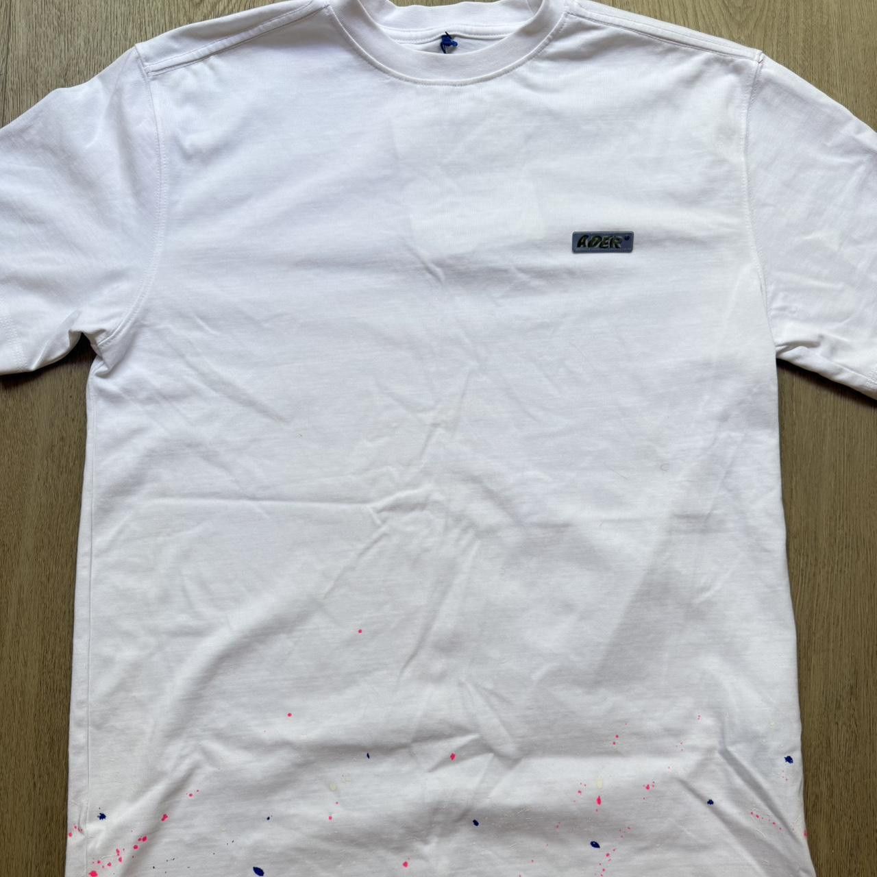 Ader Error ADER ERROR SS20 Paint Detail White T-Shirt NWOT Size US M / EU 48-50 / 2 - 1 Thumbnail