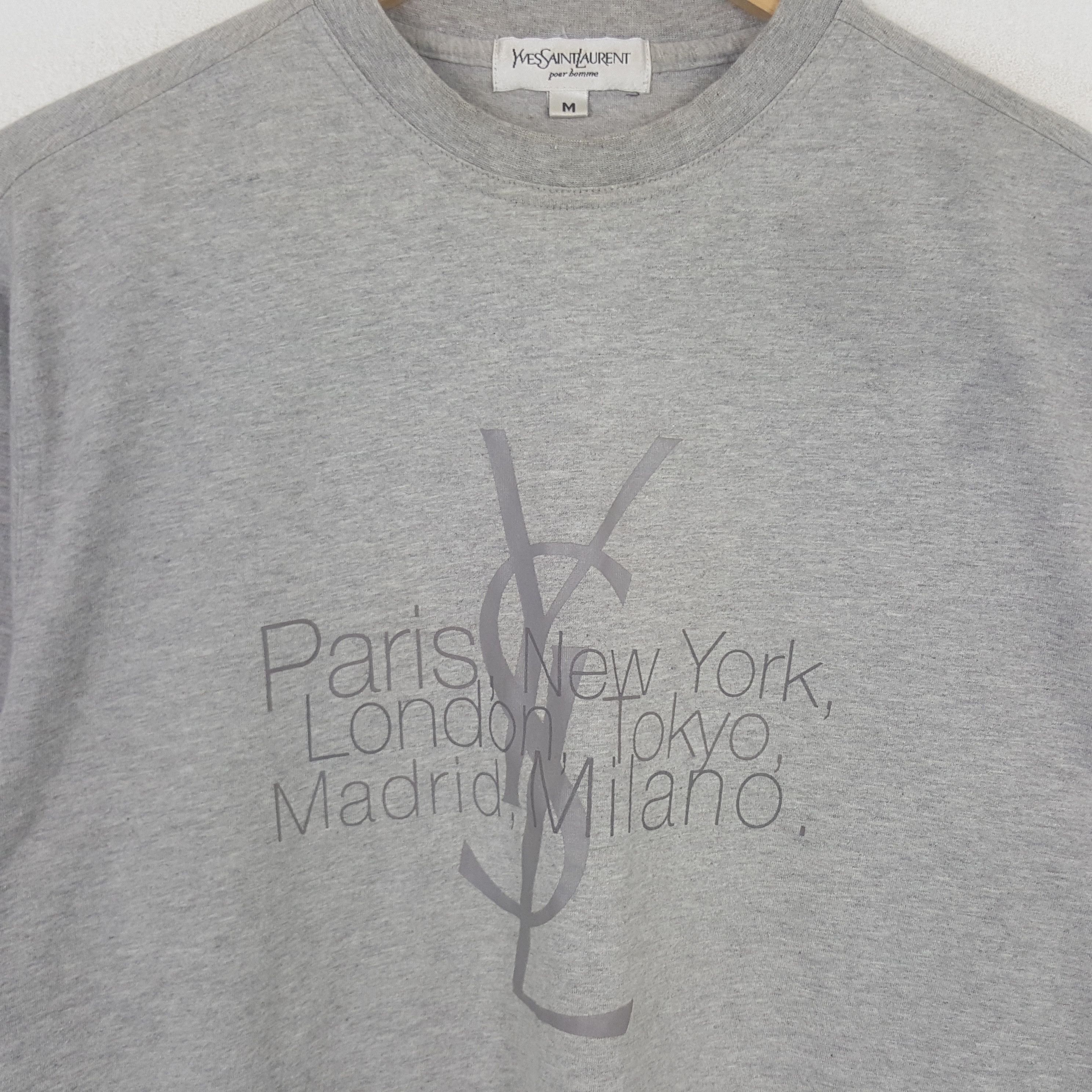Yves Saint Laurent Vintage Yves Saint Laurent Designer Tshirt CC294N72 Size US L / EU 52-54 / 3 - 2 Thumbnail