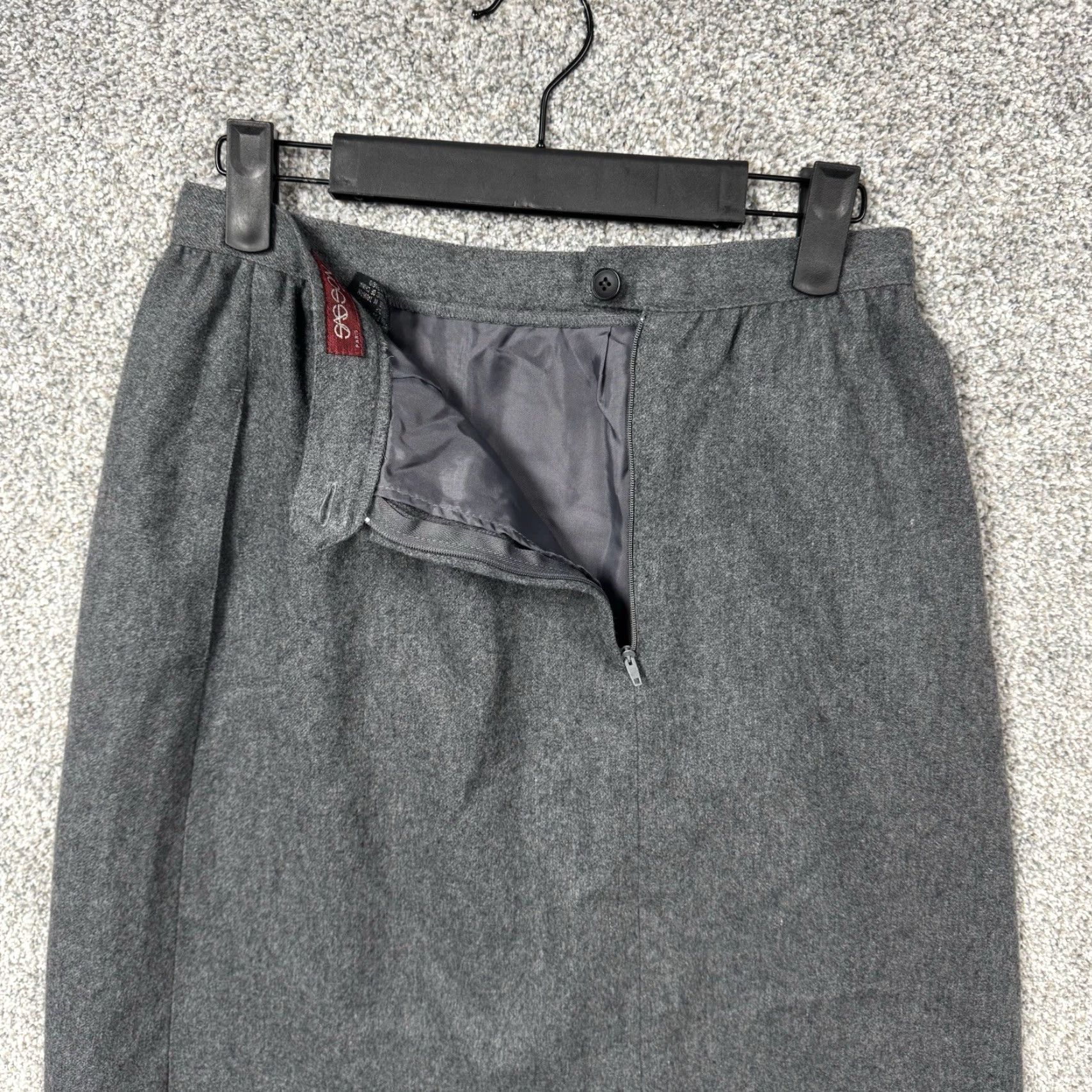 Vintage VINTAGE Sasson Skirt S Wool Blend Midi Pencil Office Classic 90s Preppy Retro Minimalist Womens Size 28" / US 6 / IT 42 - 6 Thumbnail