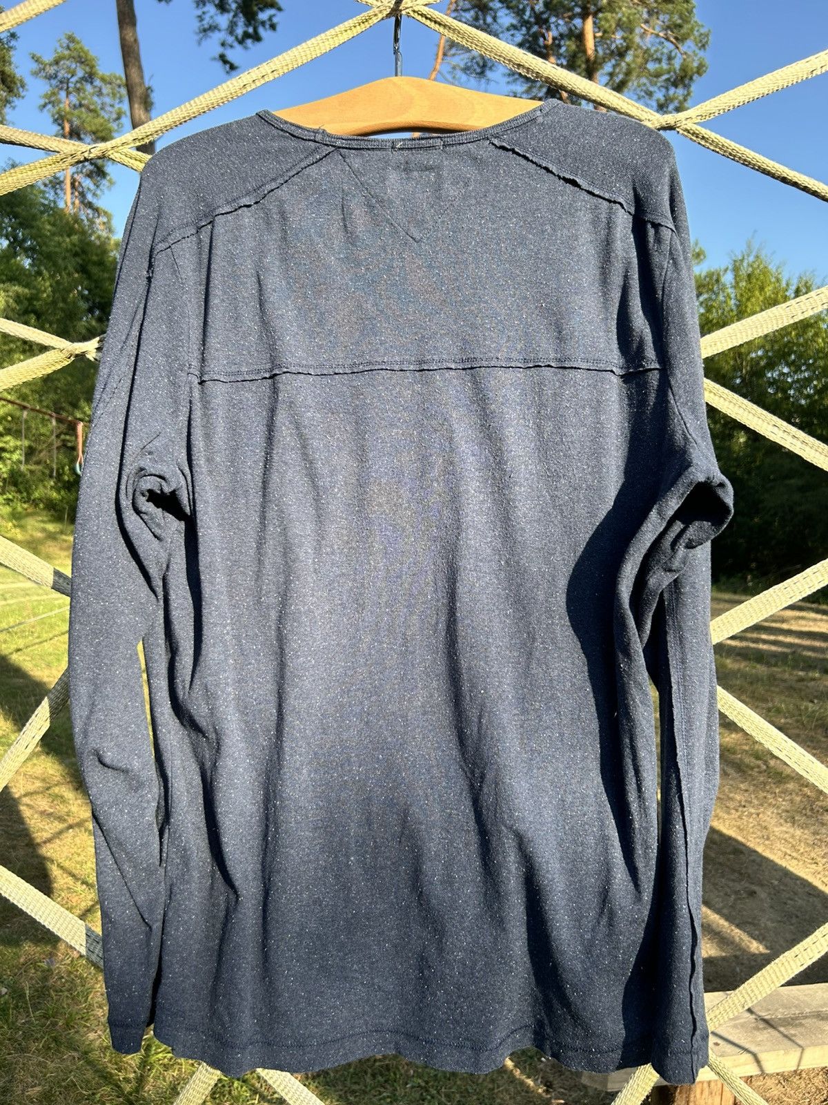 Tommy Hilfiger Hilfiger Denim Basics Sweatshirt Navy Lint Like Texture Size US XL / EU 56 / 4 - 4 Thumbnail
