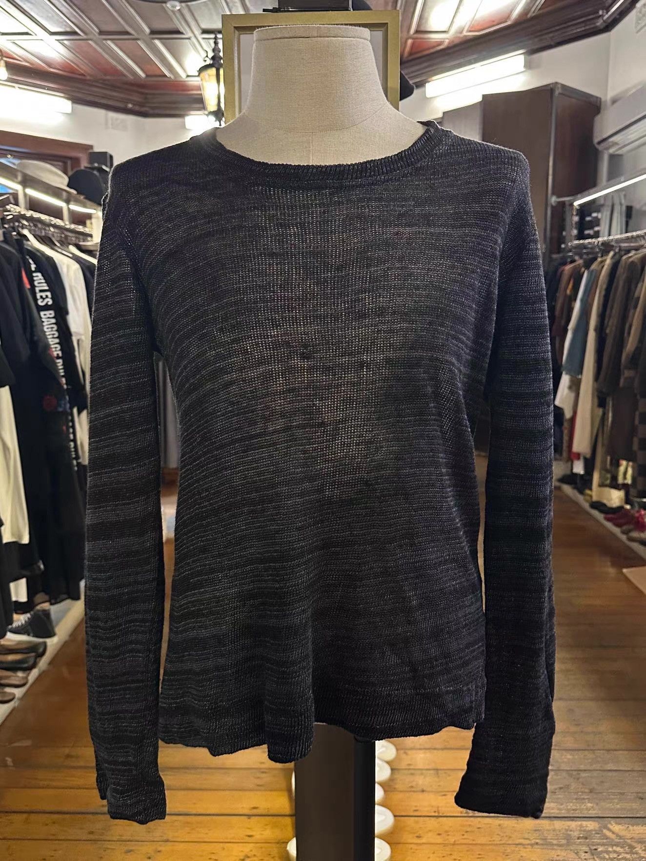 The Viridi-anne The Viridi-Anne Black Horizontal Stripe Knit Sweater Ｑ25 Size US M / EU 48-50 / 2 - 1 Thumbnail