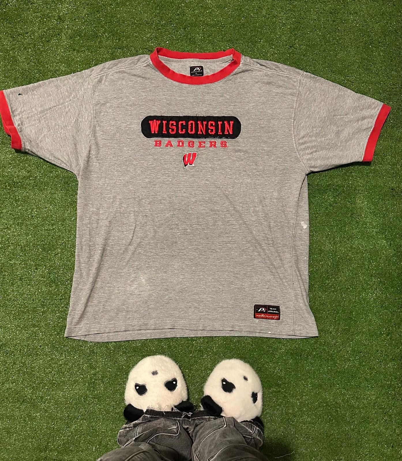 Unknown London Vintage Wisconsin Badgers Ringer T-Shirt Size ONE SIZE - 1 Thumbnail